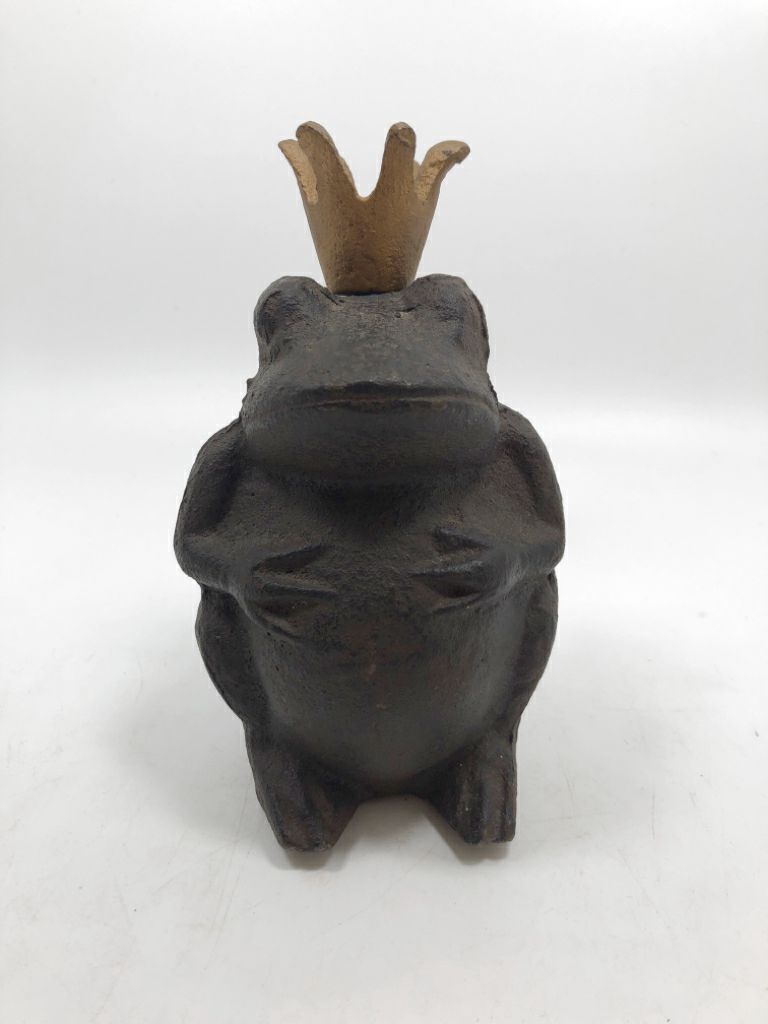 HEAVY FROG W/CROWN DOOR STOP.