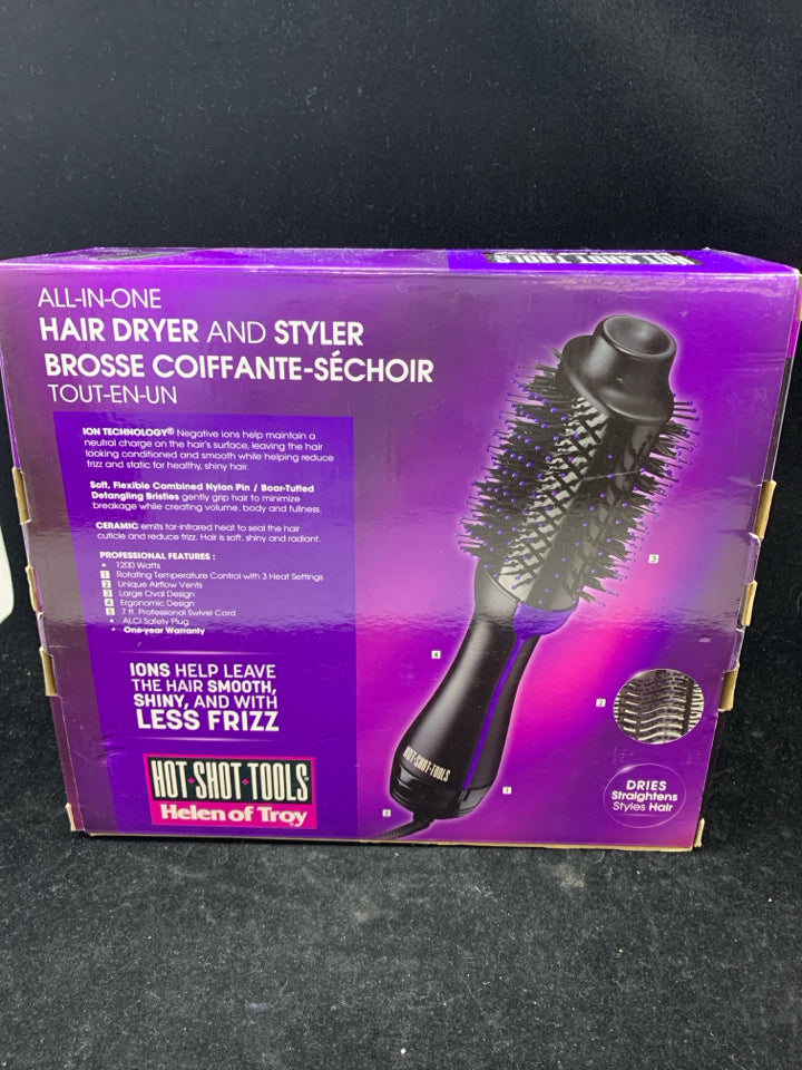 NIB ALL IN ONE HAIR DRYER & STYLER.