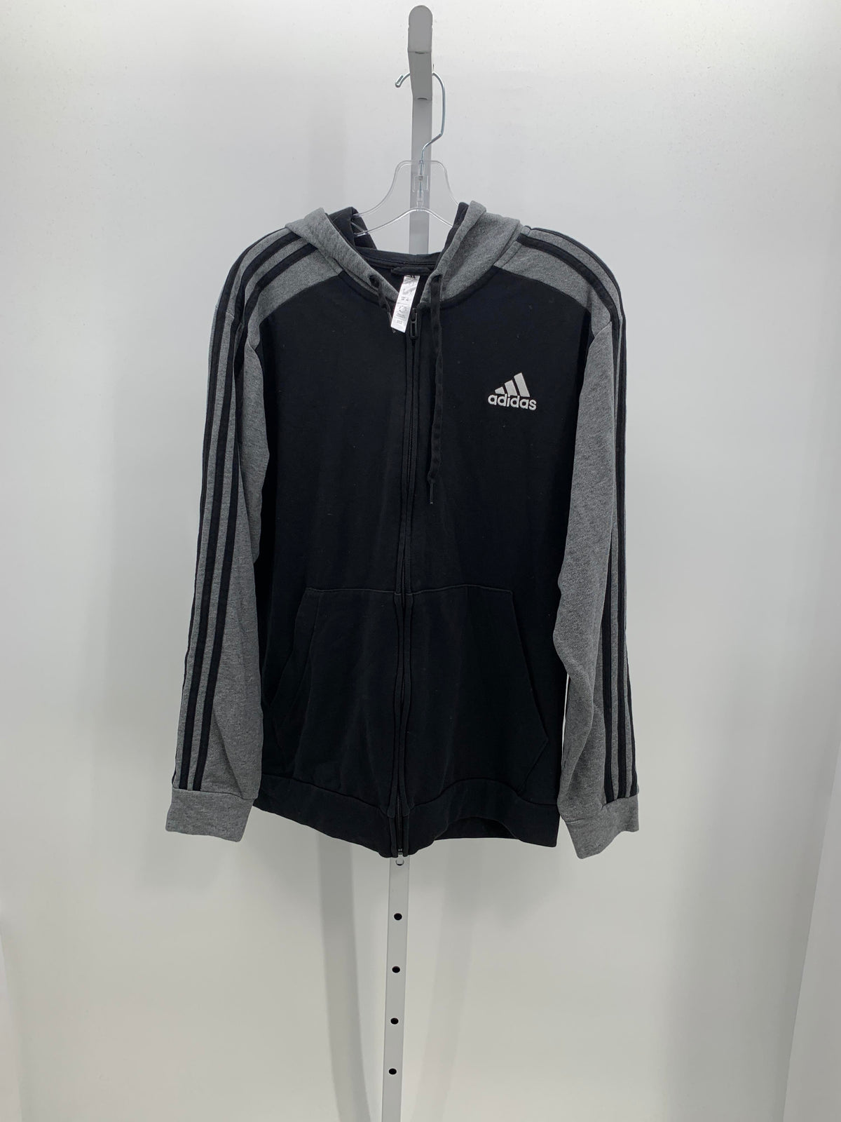 GREY STRIPES HOODED