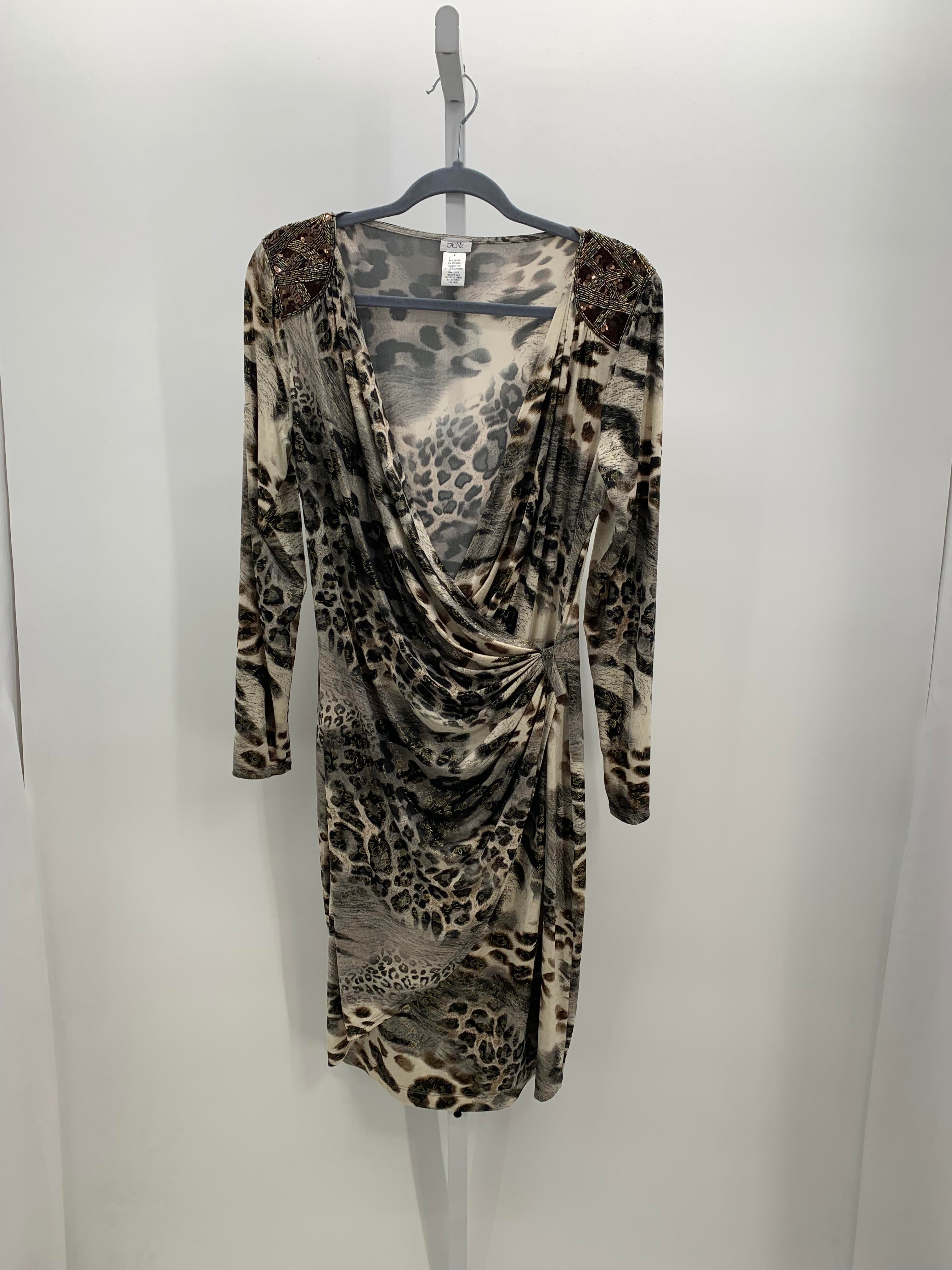 Cache Size Extra Large Misses Long Sleeve Dress