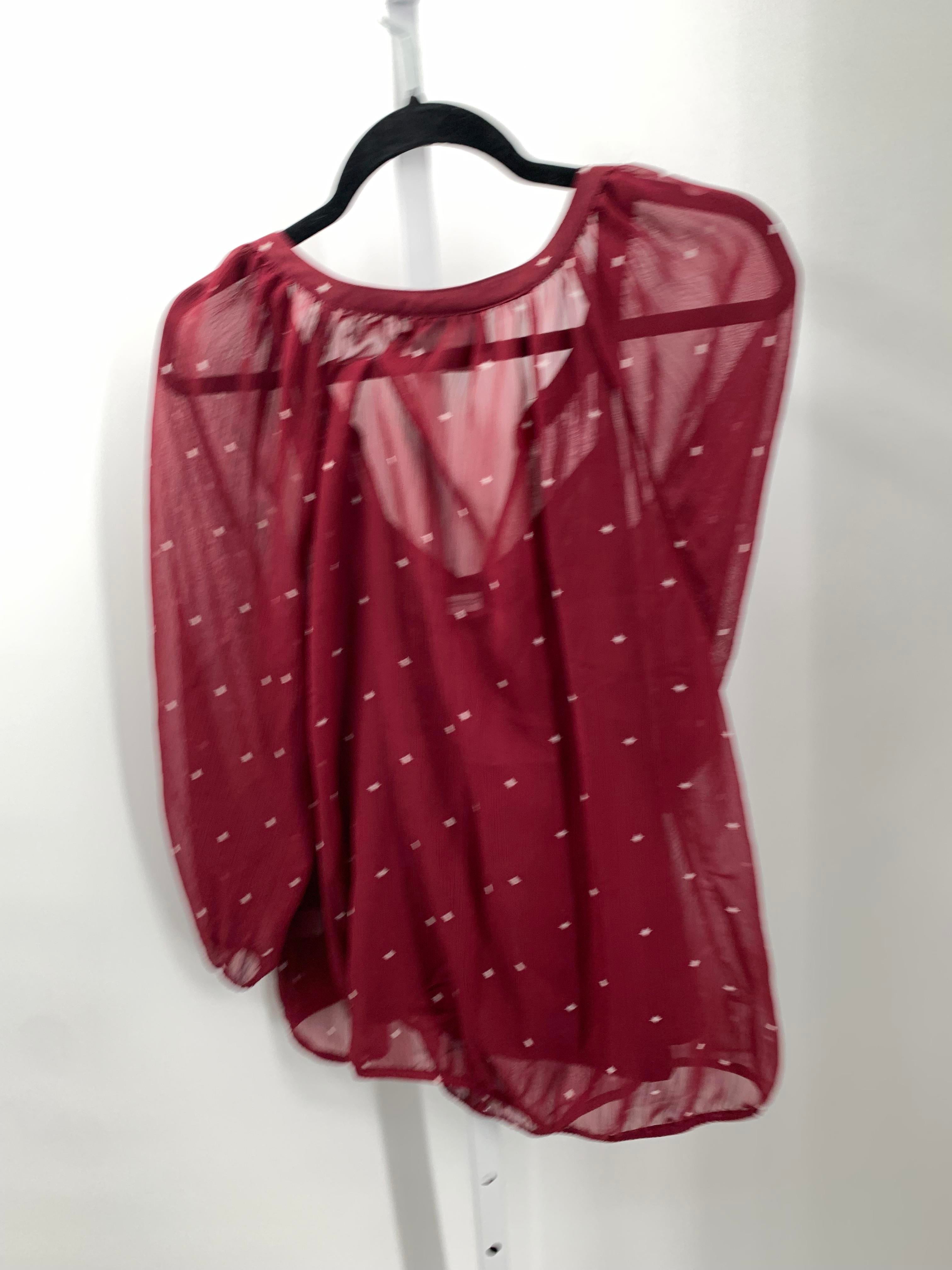 Liz Claiborne Size Large Misses 3/4 Sleeve Shirt