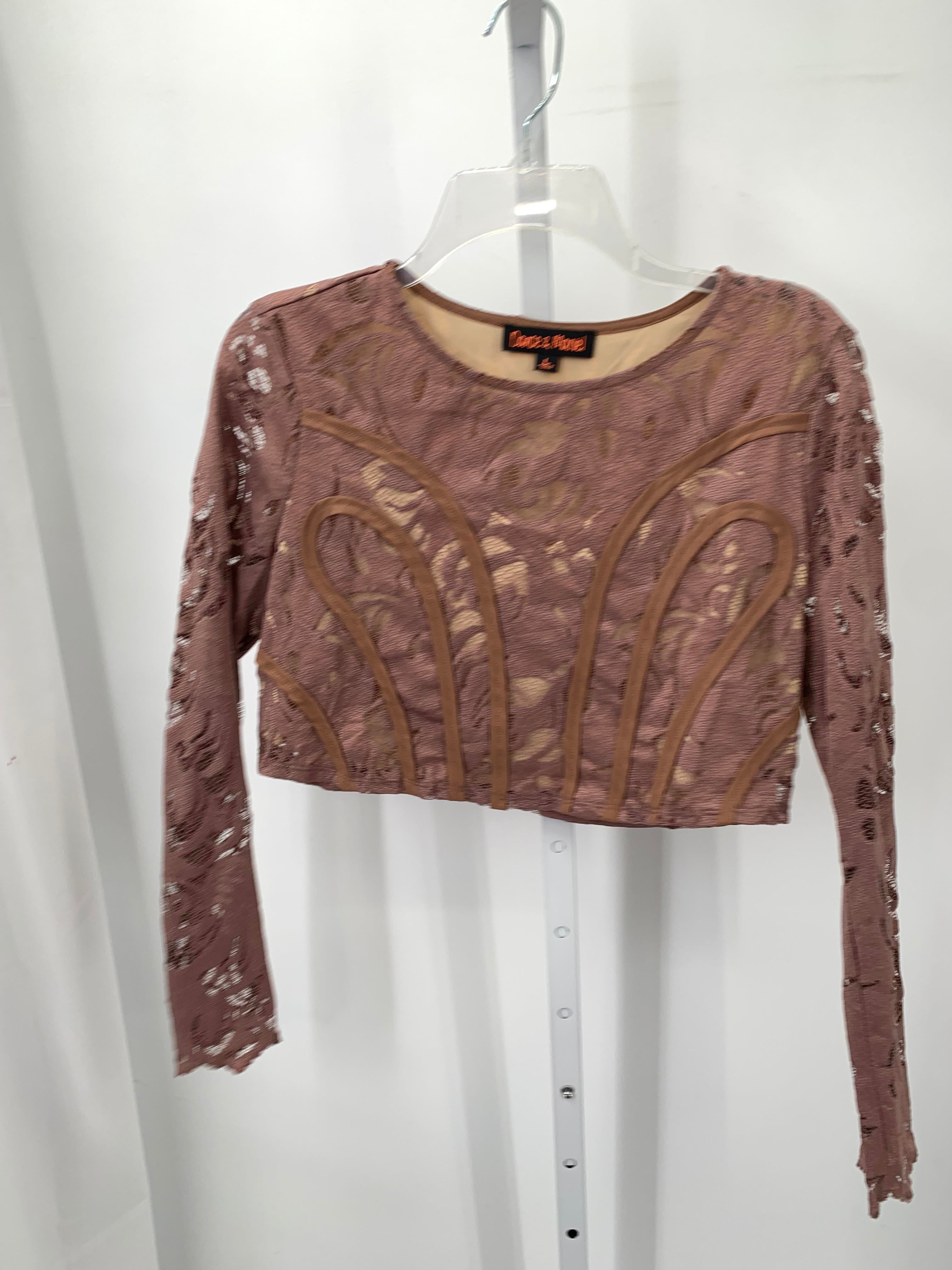 Size Large Juniors Long Sleeve Shirt