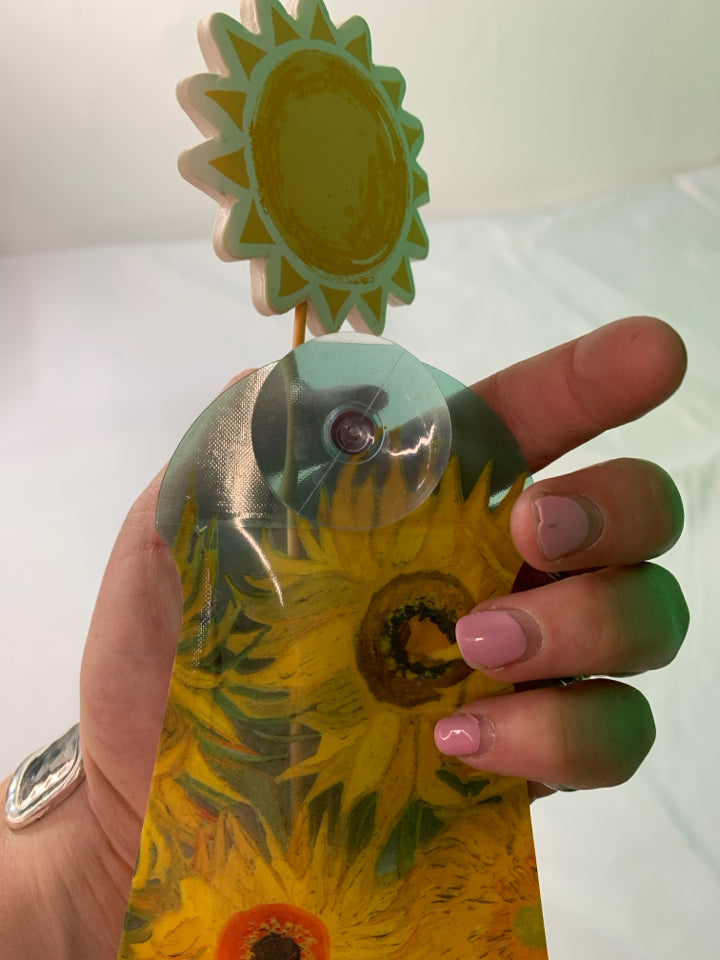 SUNFLOWER WINDOW VASE.