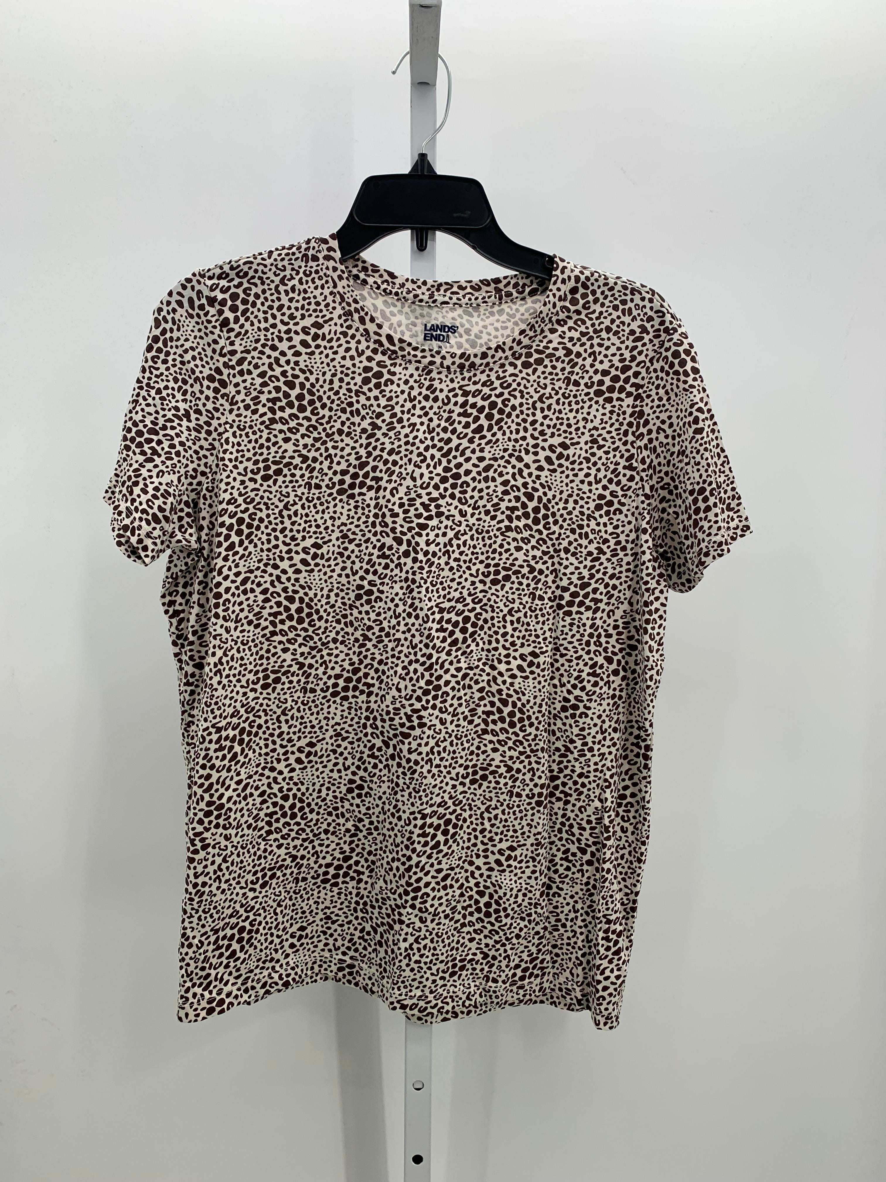 Lands End Size Medium Misses Short Sleeve Shirt