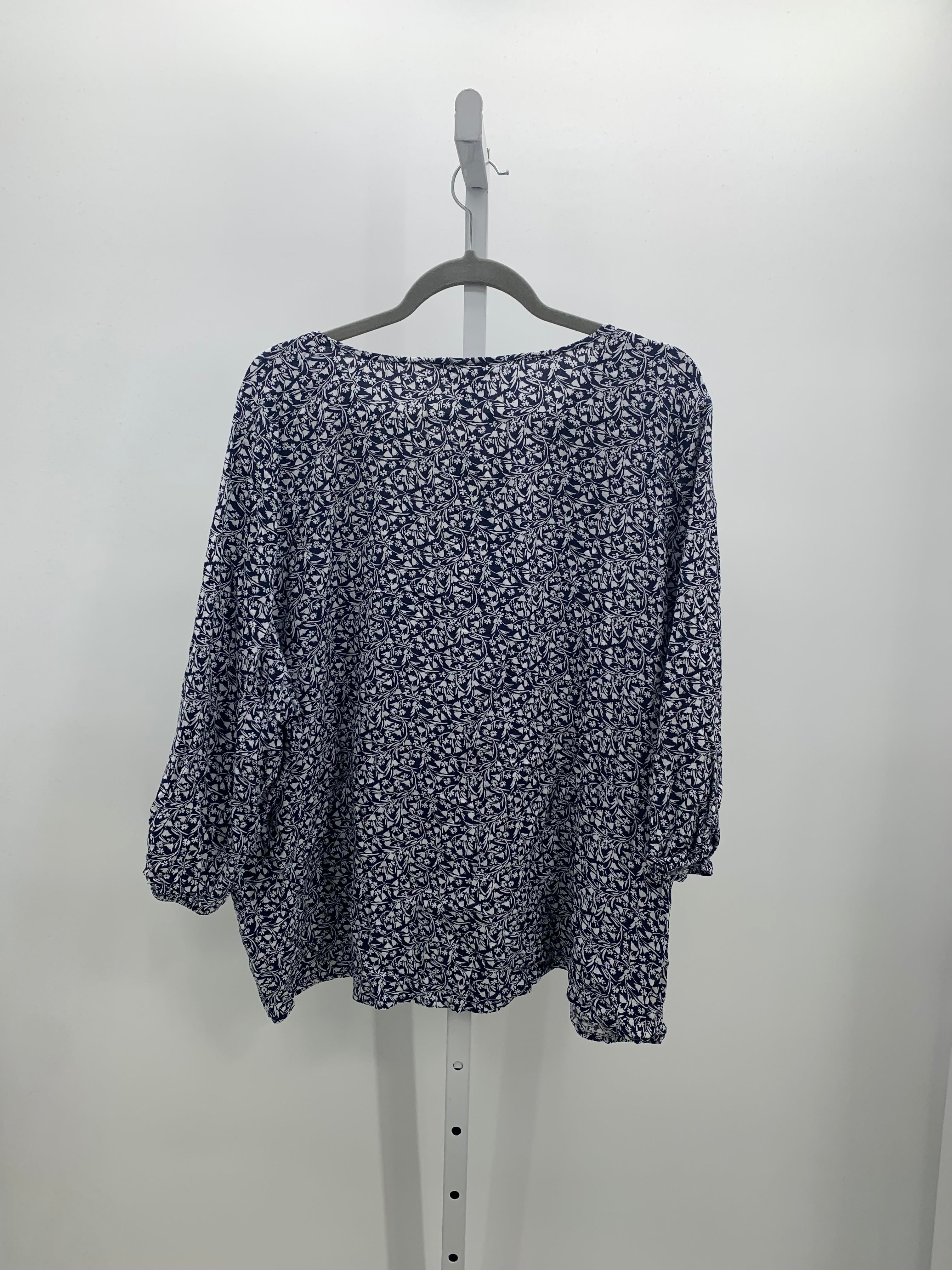 Croft & Barrow Size 2X Womens 3/4 Sleeve Shirt
