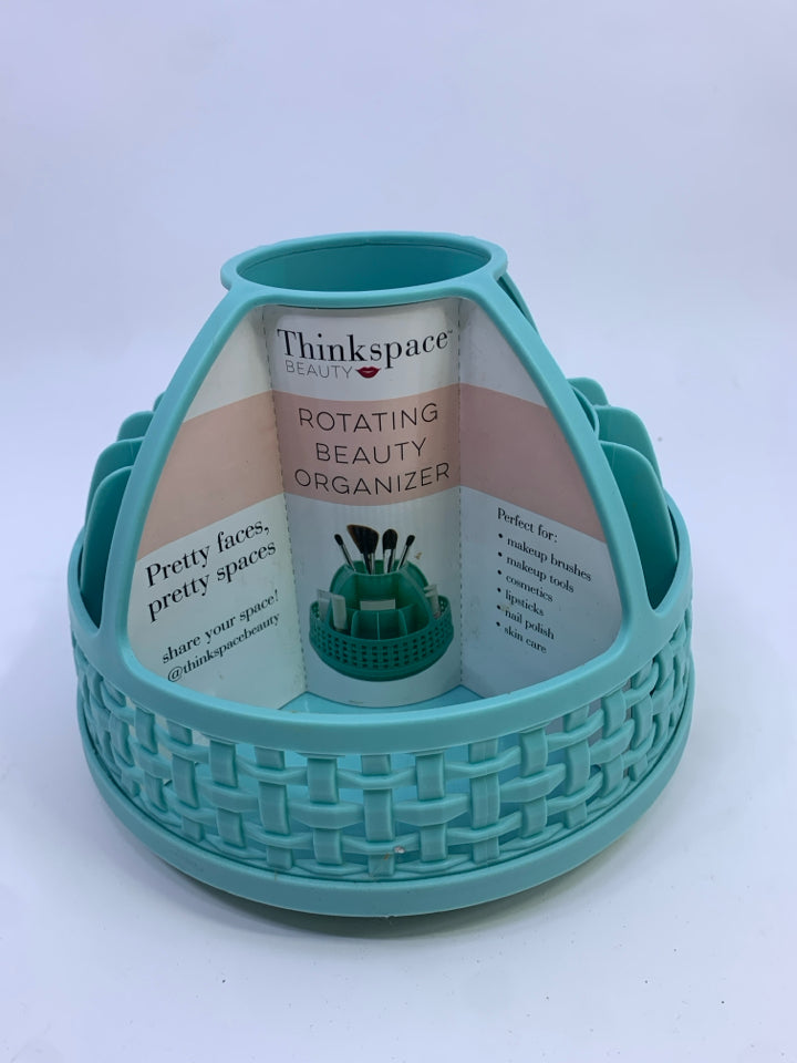 BLUE ROTATING BEAUTY ORGANIZER THINKSPACE.