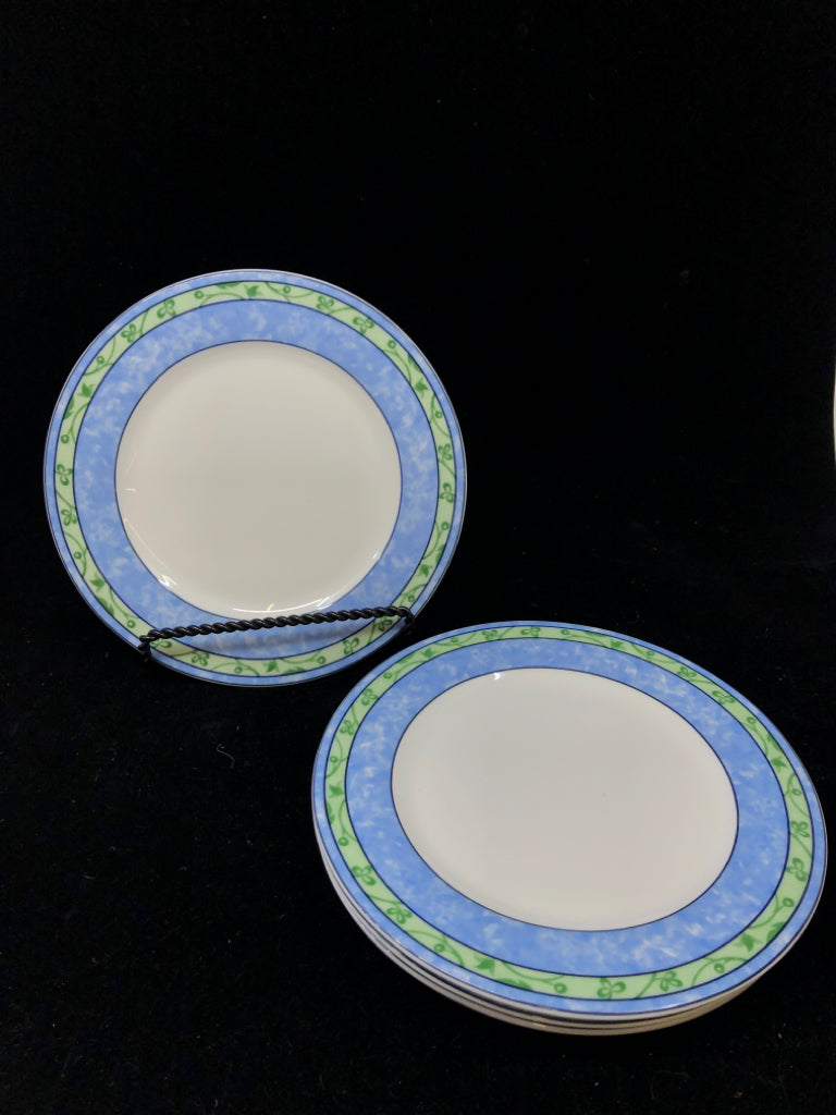 4 WEDGWOOD WATERCOLOUR LINCH PLATES.