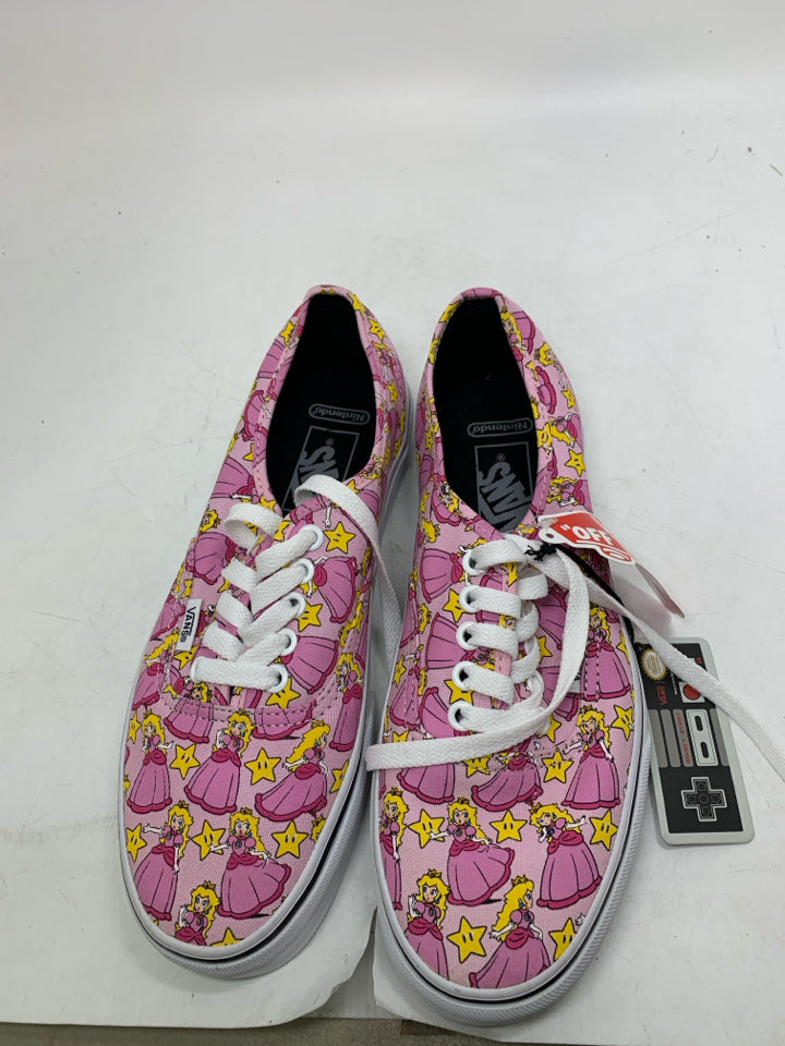 Vans Nintendo Princess Peach Shoes (Men-7.5, Women-9)- New With Tags