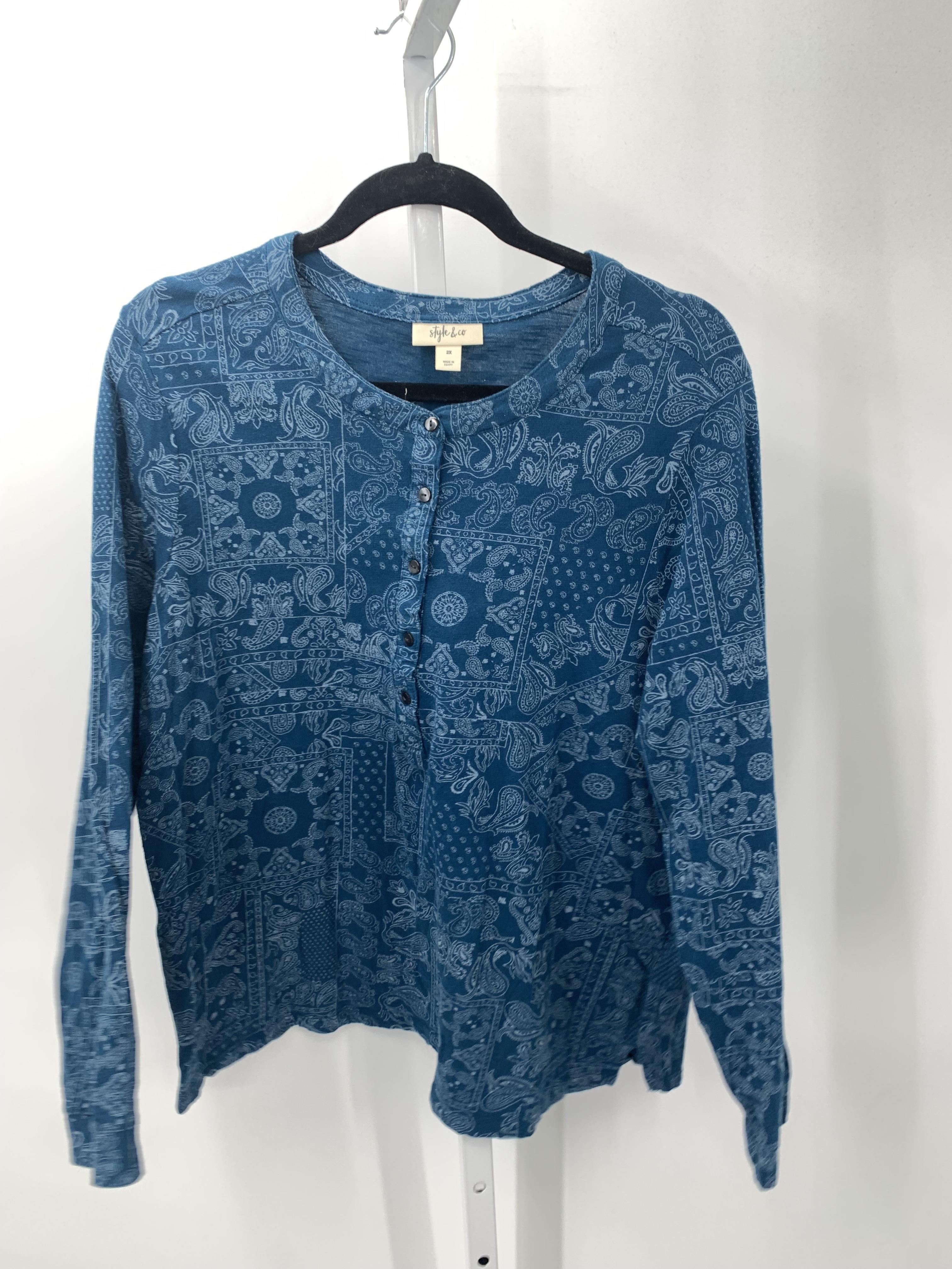 Style & Co. Size 2X Womens Long Sleeve Shirt