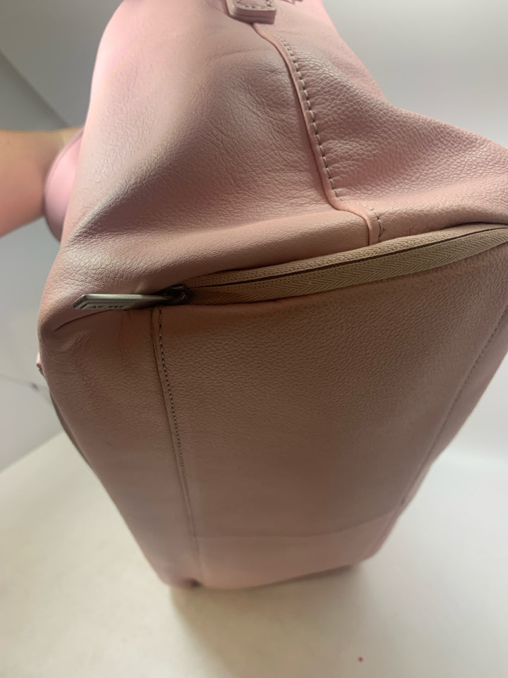 Away The Everyday Bag Pink Leather Duffle Bag *Missing Long Strap
