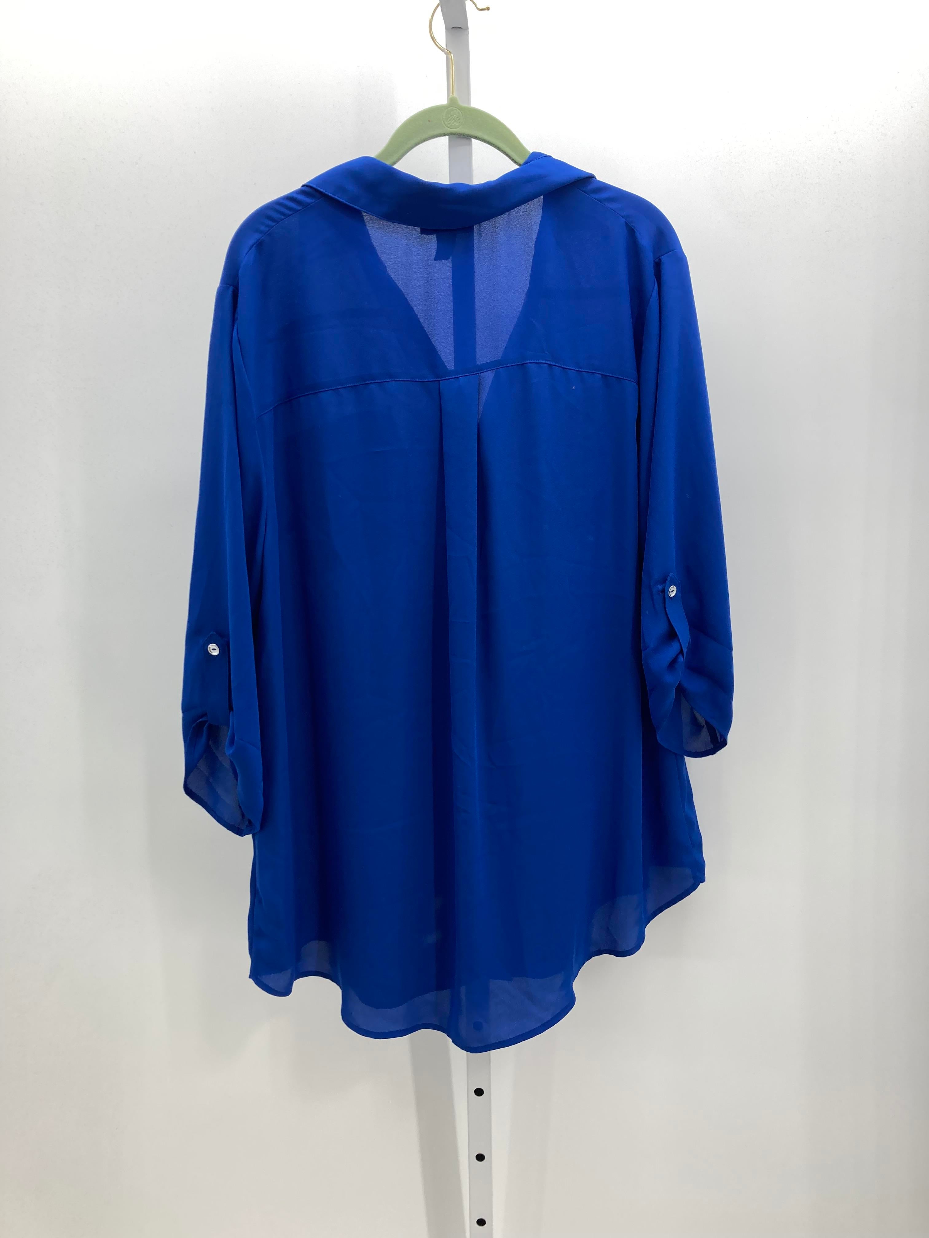 Alyx Size 1X Womens 3/4 Sleeve Shirt
