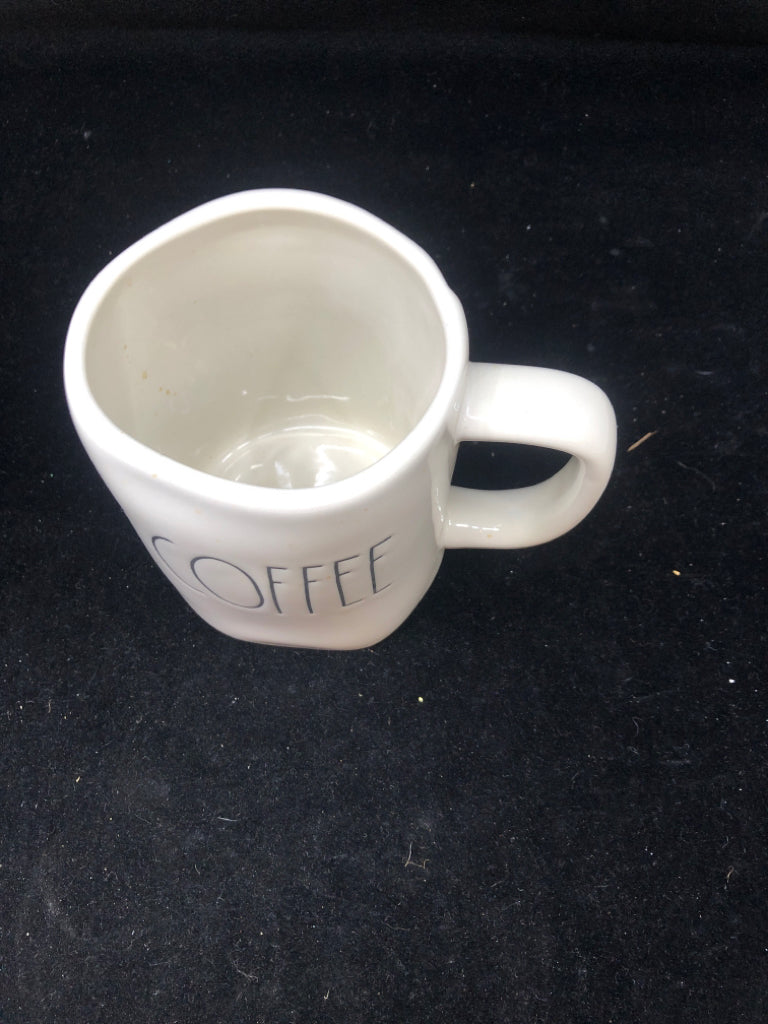 RAE DUNN COFFEE WHITE MUG.