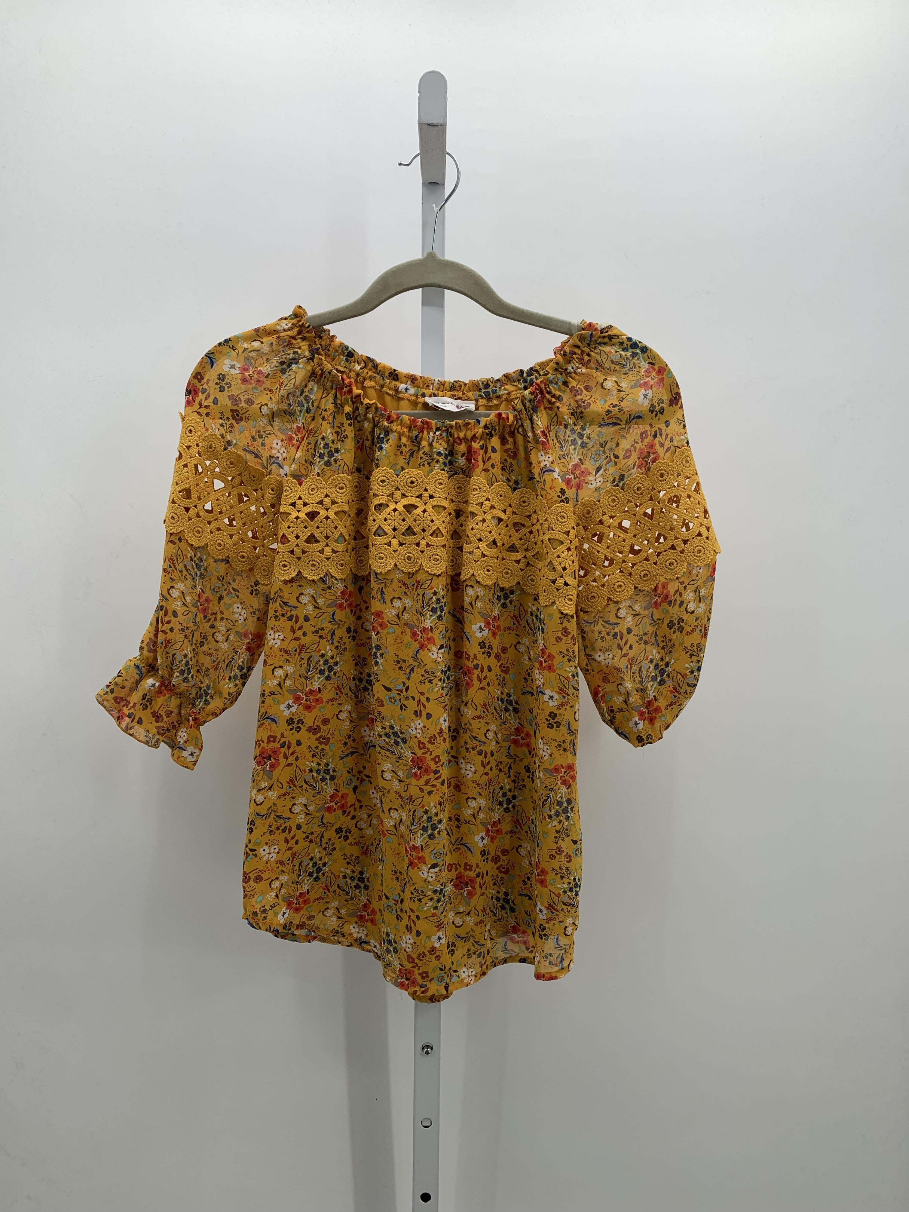 Knit Works Size 16 Girls Short Sleeve Shirt