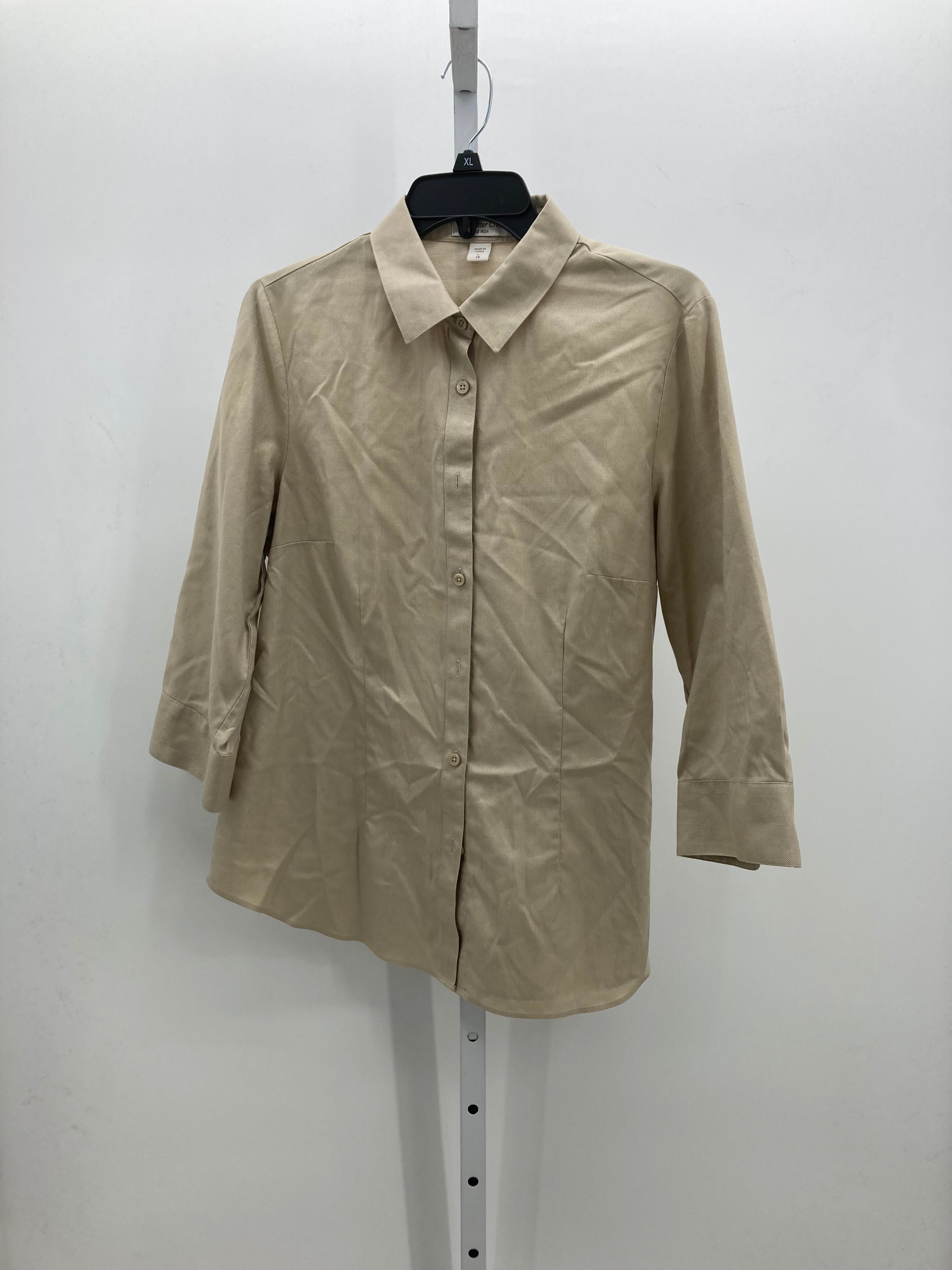 Coldwater Creek Size Large Misses Long Sleeve Shirt