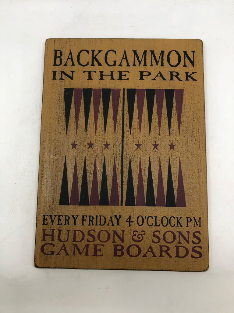 BACKGAMMON PRIMITIVE SIGN.