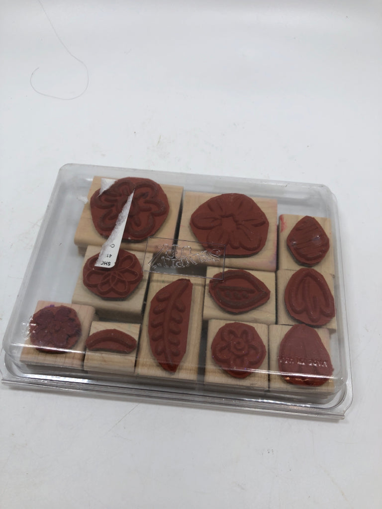 11PC BOX OF STAMPS.