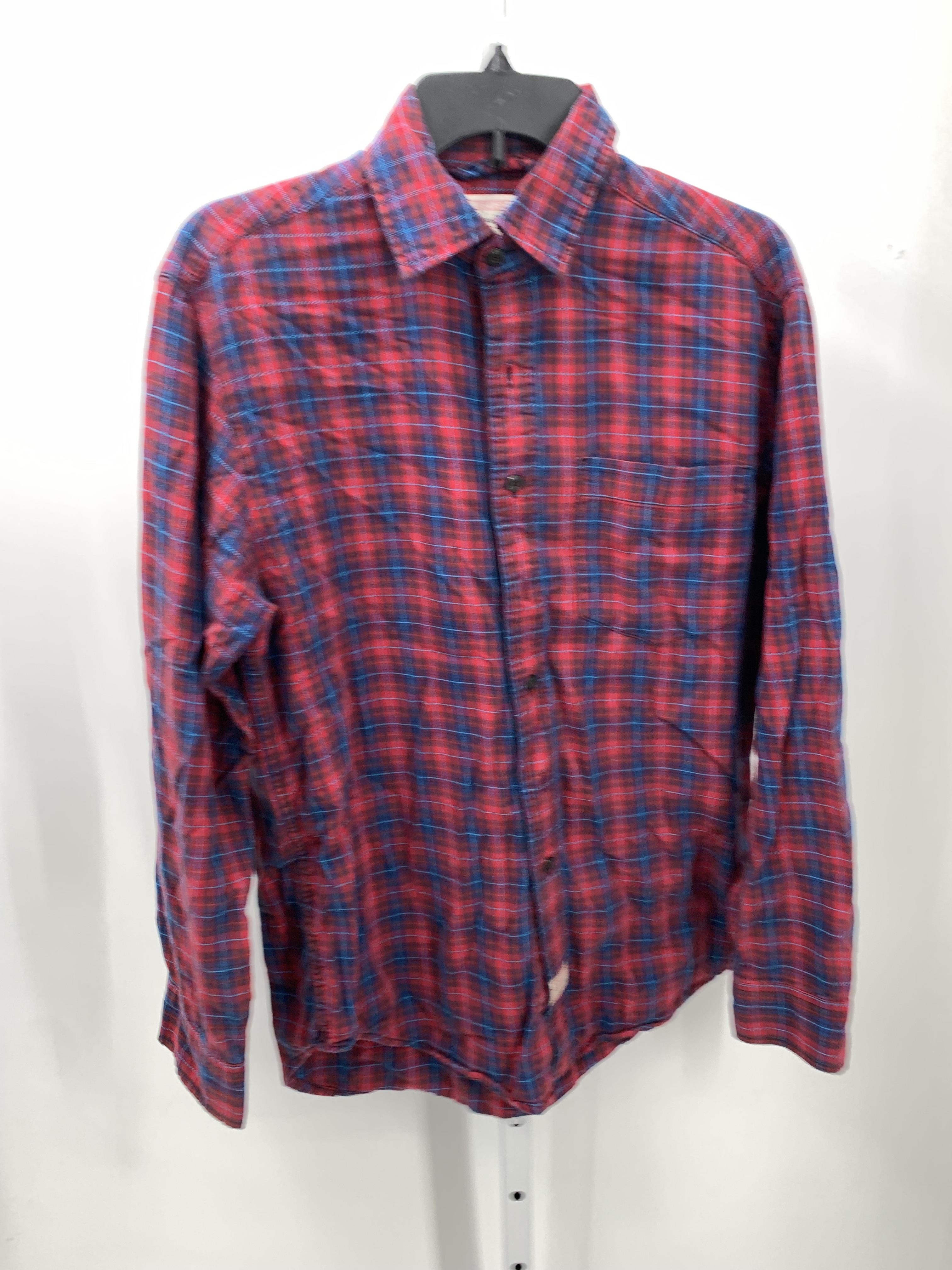 BLUE PLAID BTN DOWN