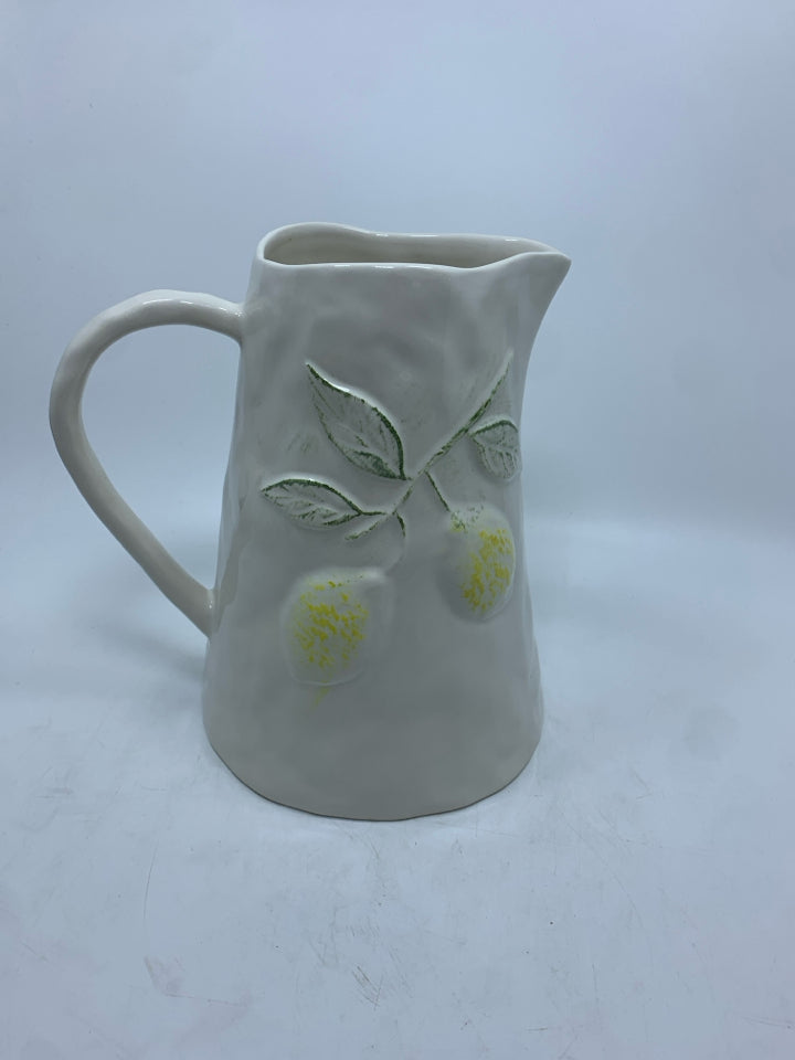 EMBOSSED LEMONS PITCHER.