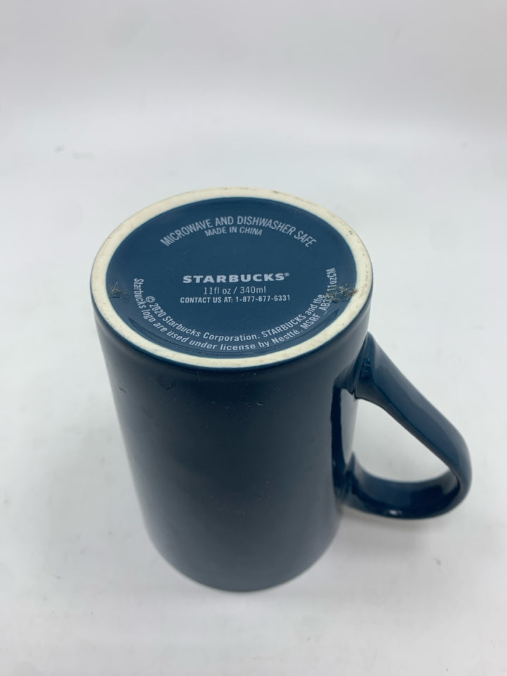 NAVY BLUE STARBUCKS MUG.