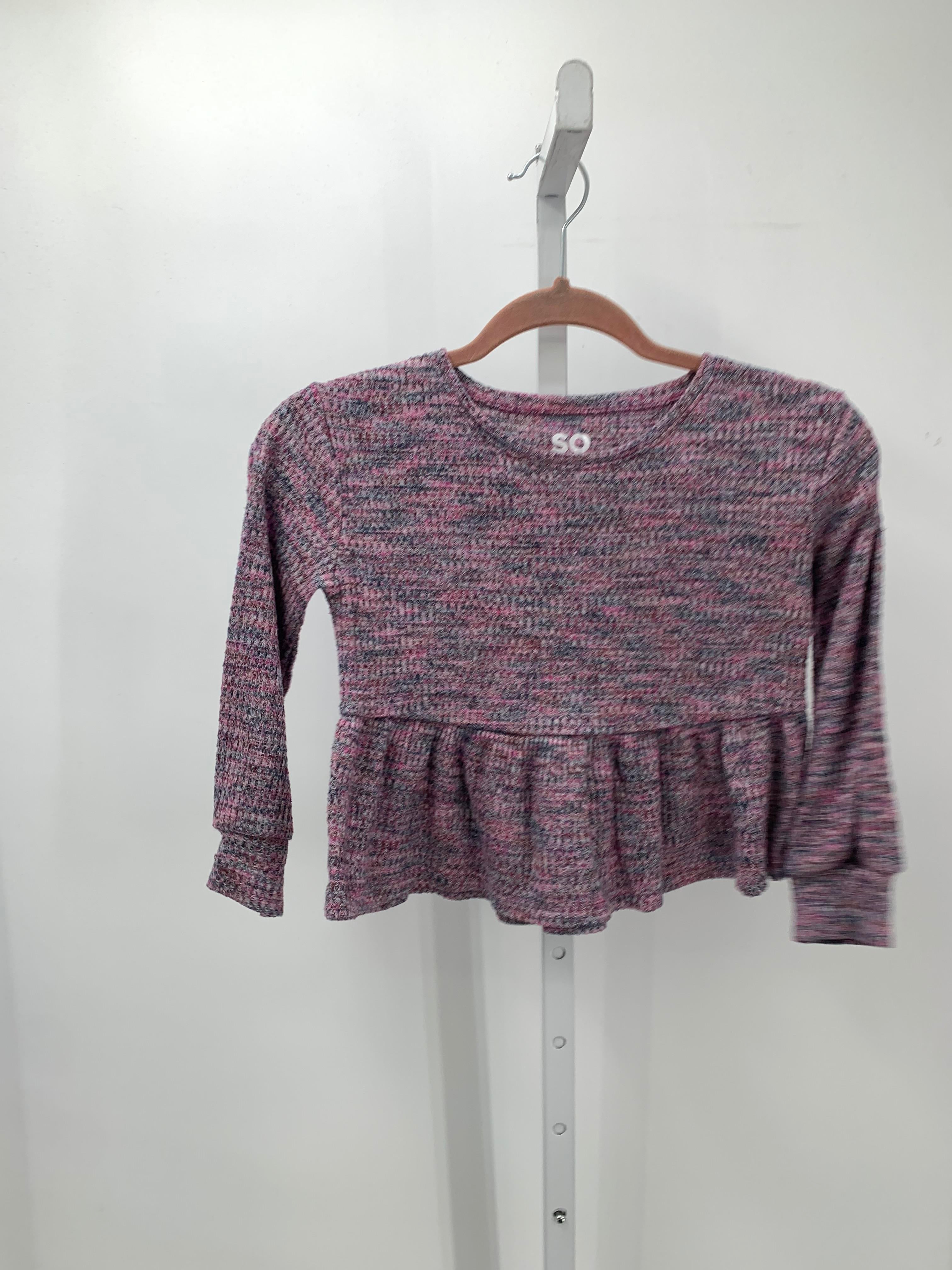 SO Size 6/6X Girls Long Sleeve Shirt