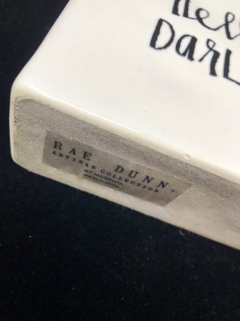 RAE DUNN CERAMIC BLOCK BEAUTY BEGINS.