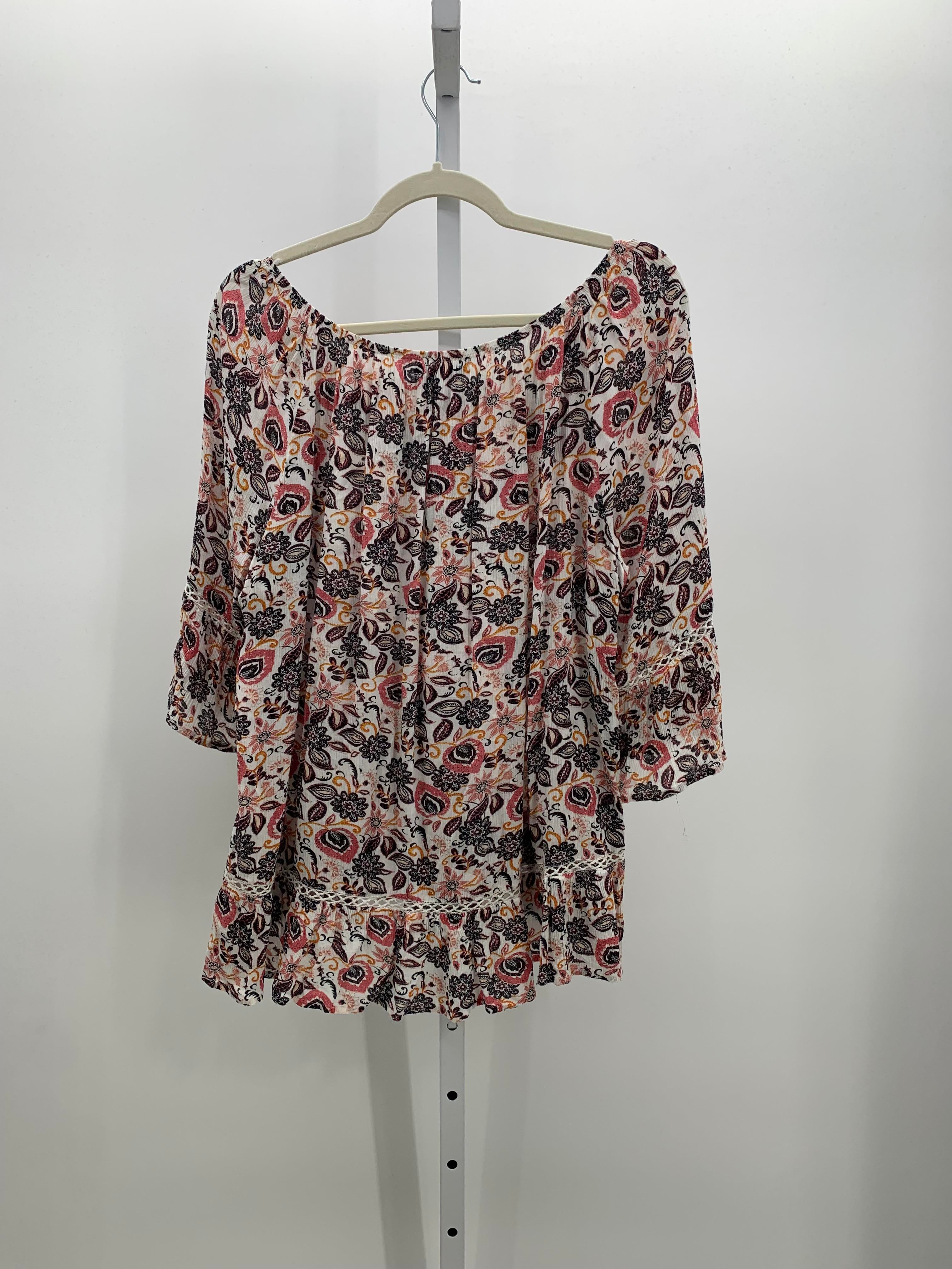 Fever Size Extra Large Misses Short Sleeve Shirt