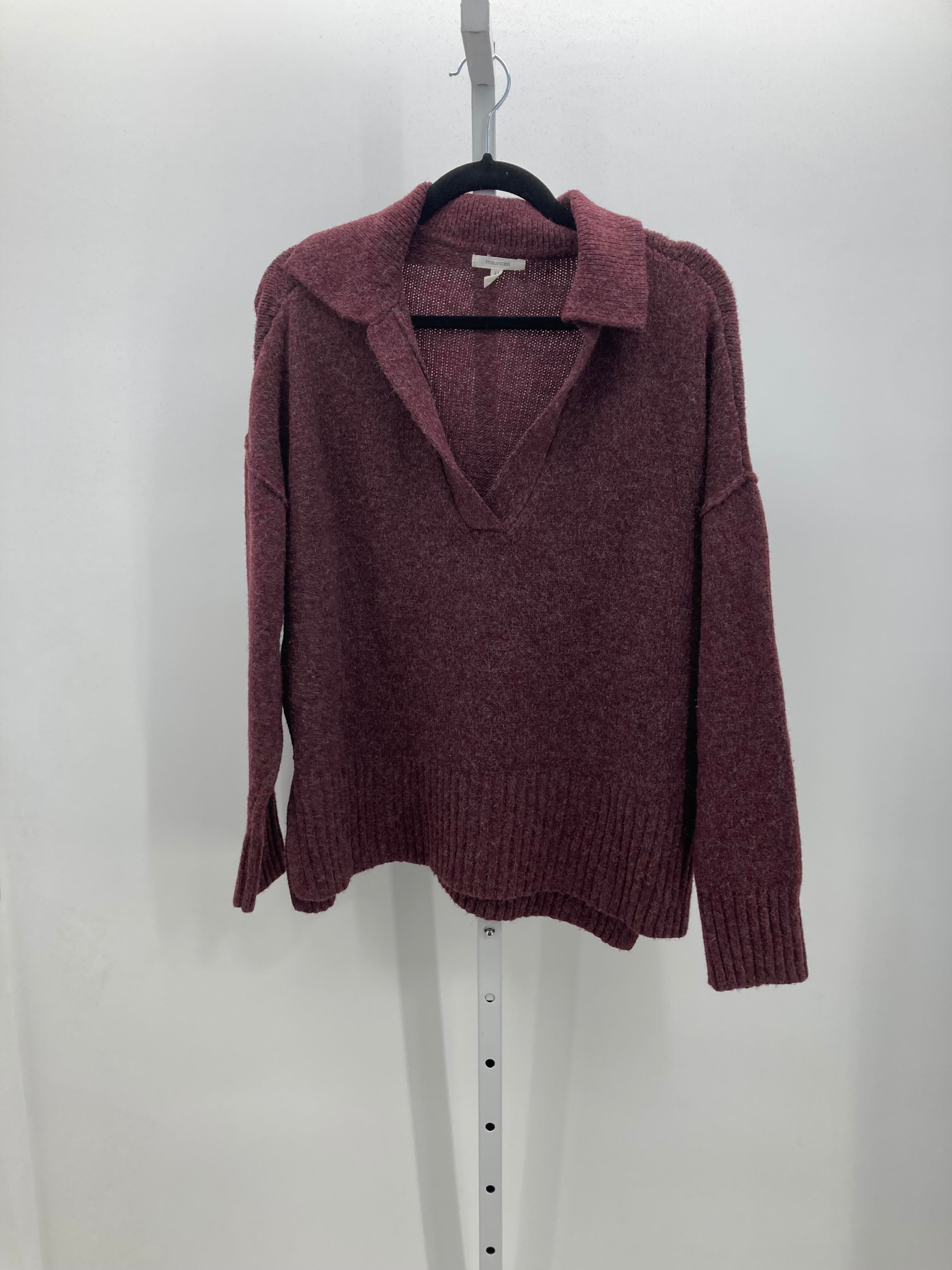 Maurices Size Large Misses Long Slv Sweater