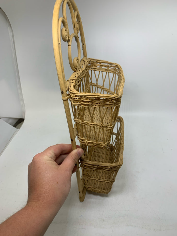 2 TIER SMALL WALL BASKET.