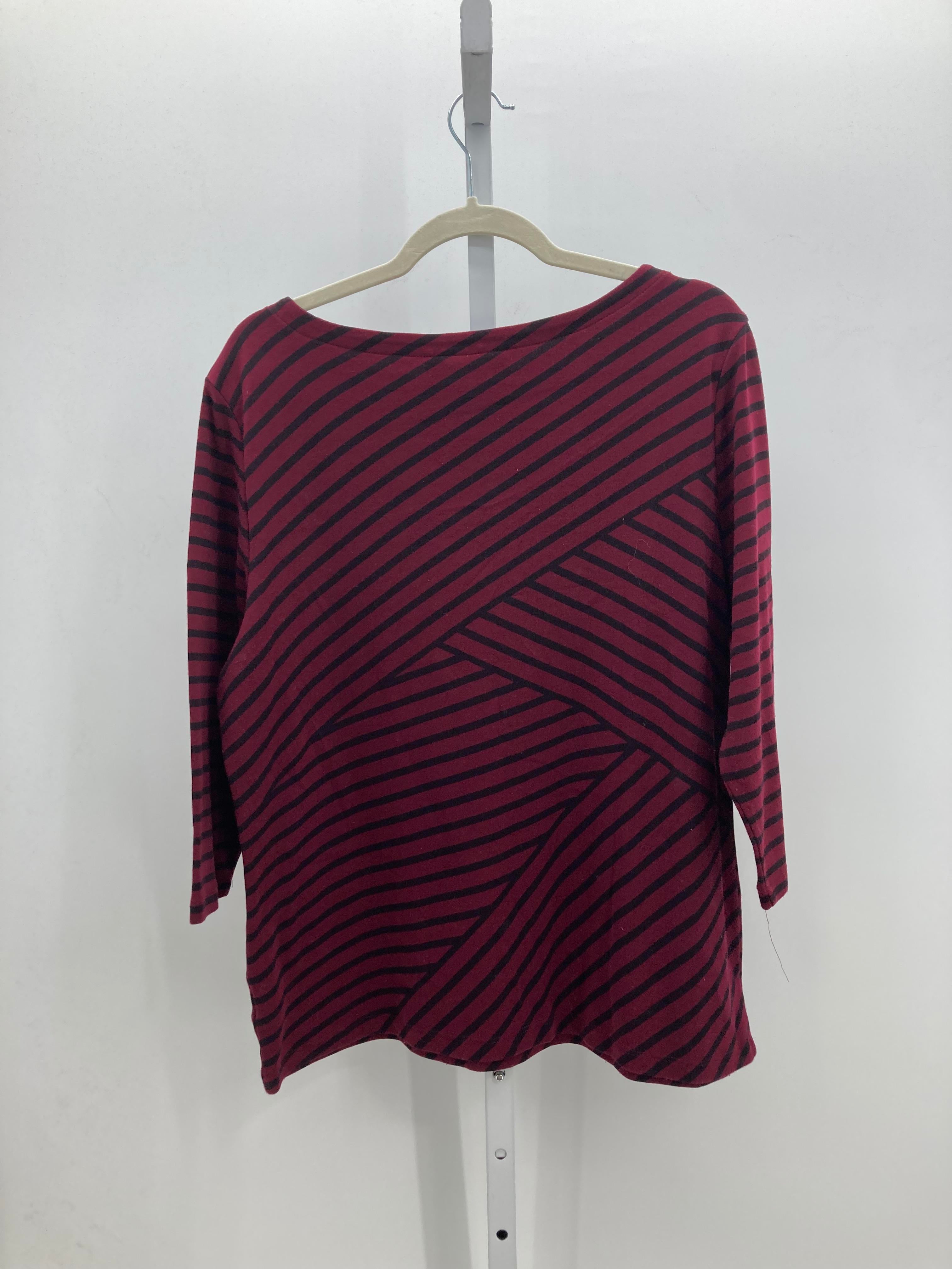Karen Scott Size Extra Large Misses 3/4 Sleeve Shirt