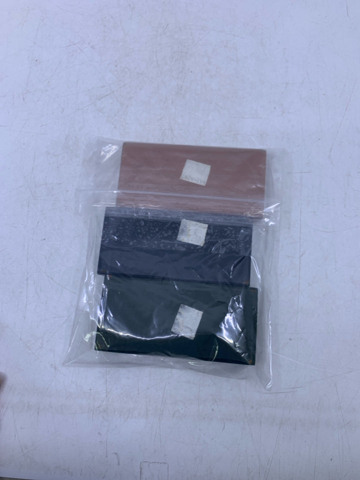 3 PRIMITIVE STYLE WOOD BLOCKS IN BAG.