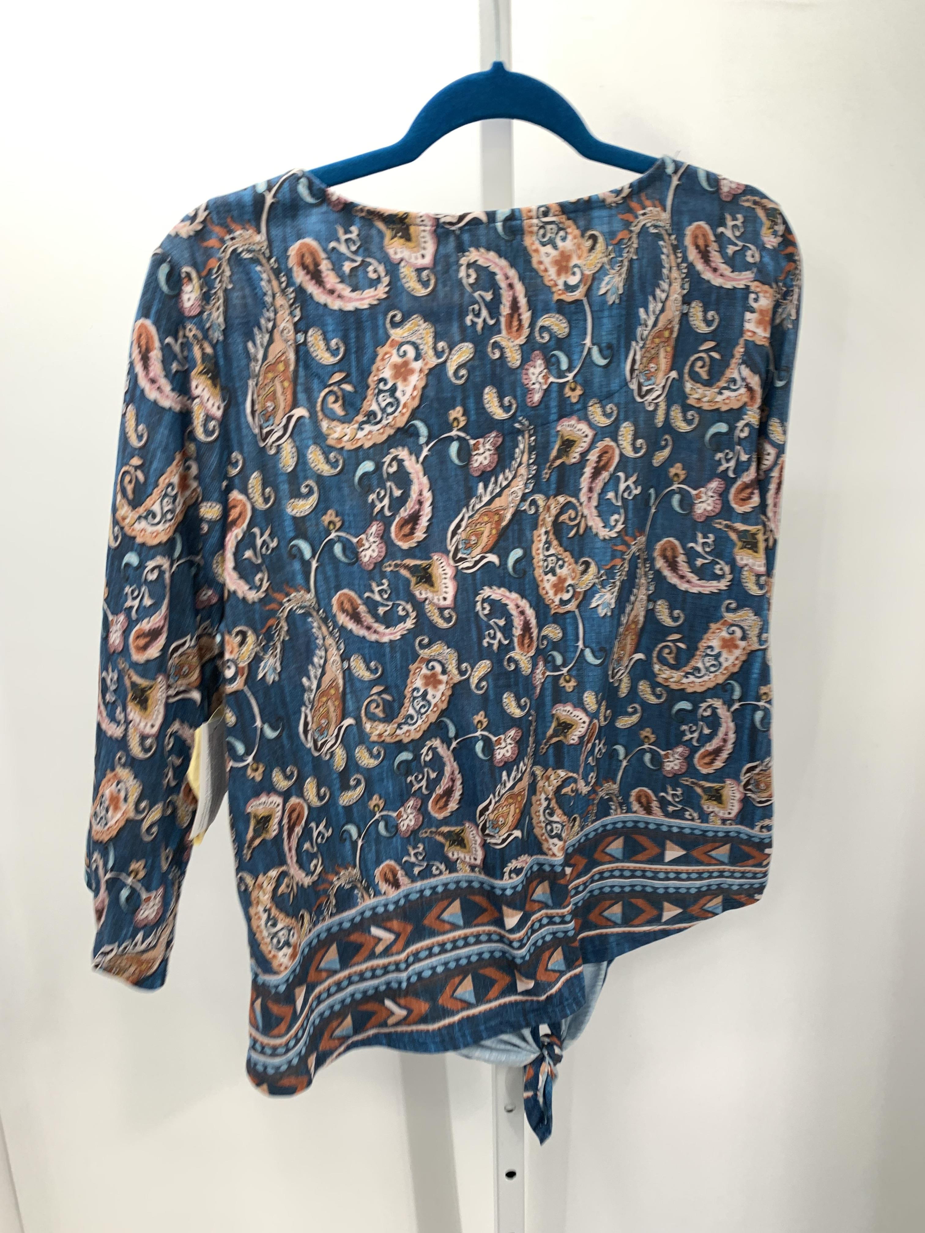 One World Size Extra Large Misses 3/4 Sleeve Shirt