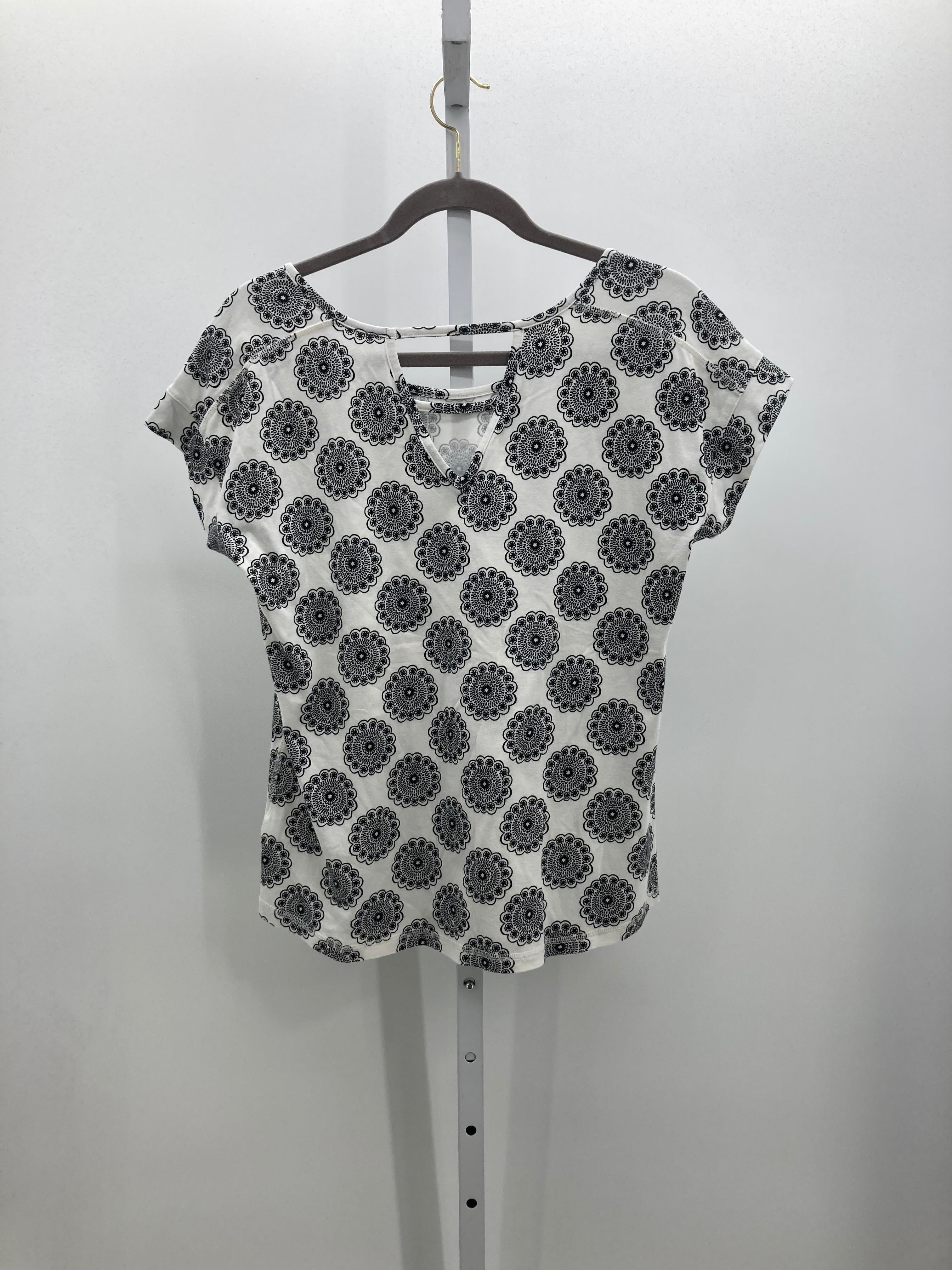 Talbots Size Medium Misses Short Sleeve Shirt