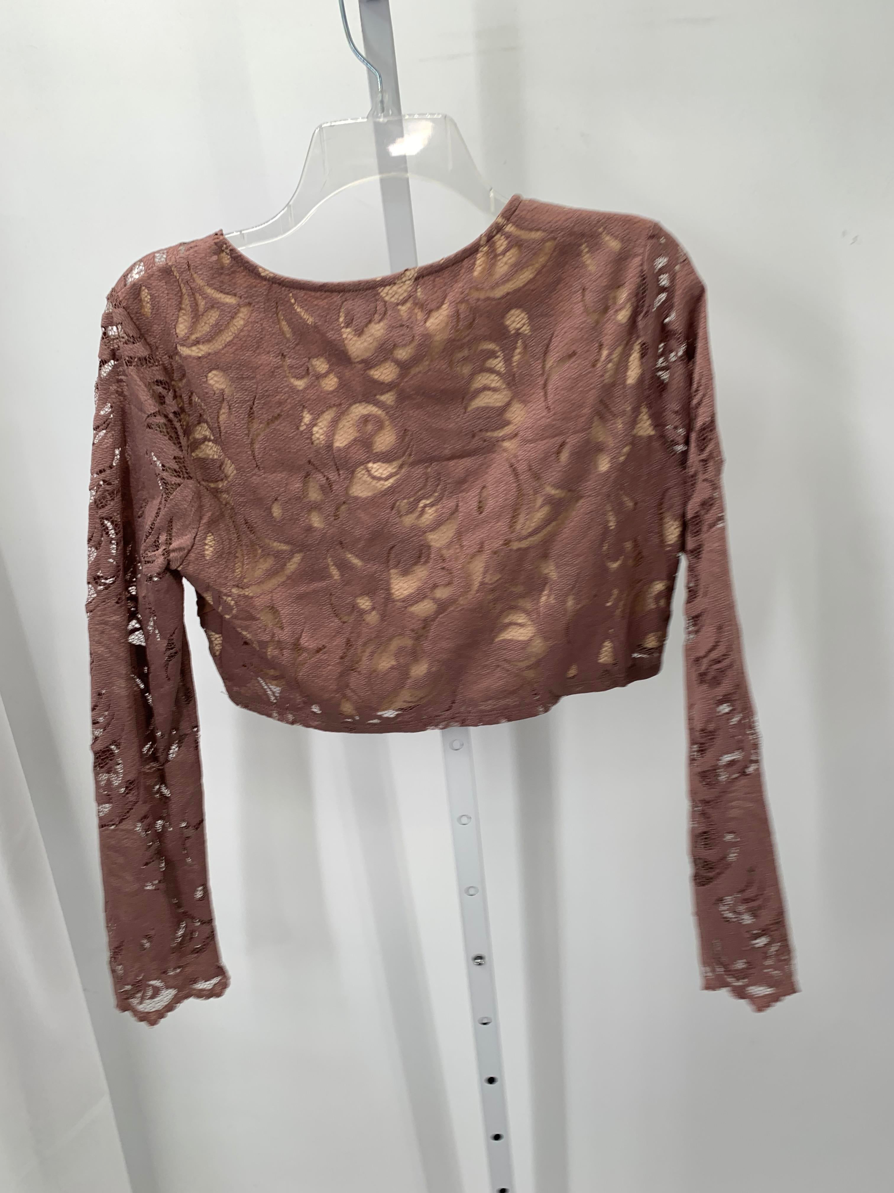 Size Large Juniors Long Sleeve Shirt