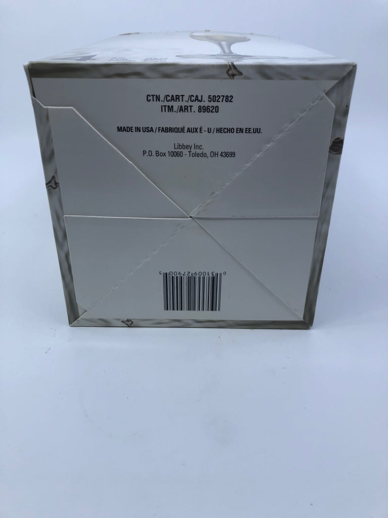 4 NIB LIBBY CLARET GLASSES.