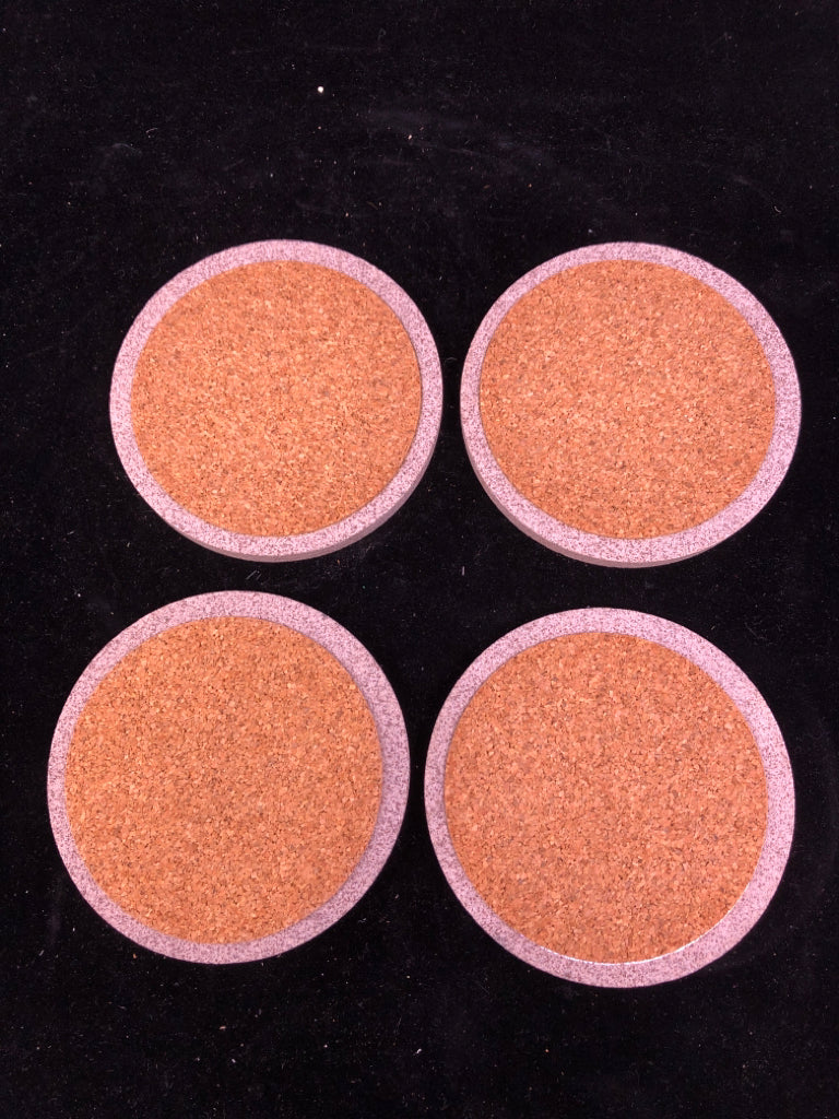 NIB NATIVE BEAUTY 4 SANDSTONE COASTERS.