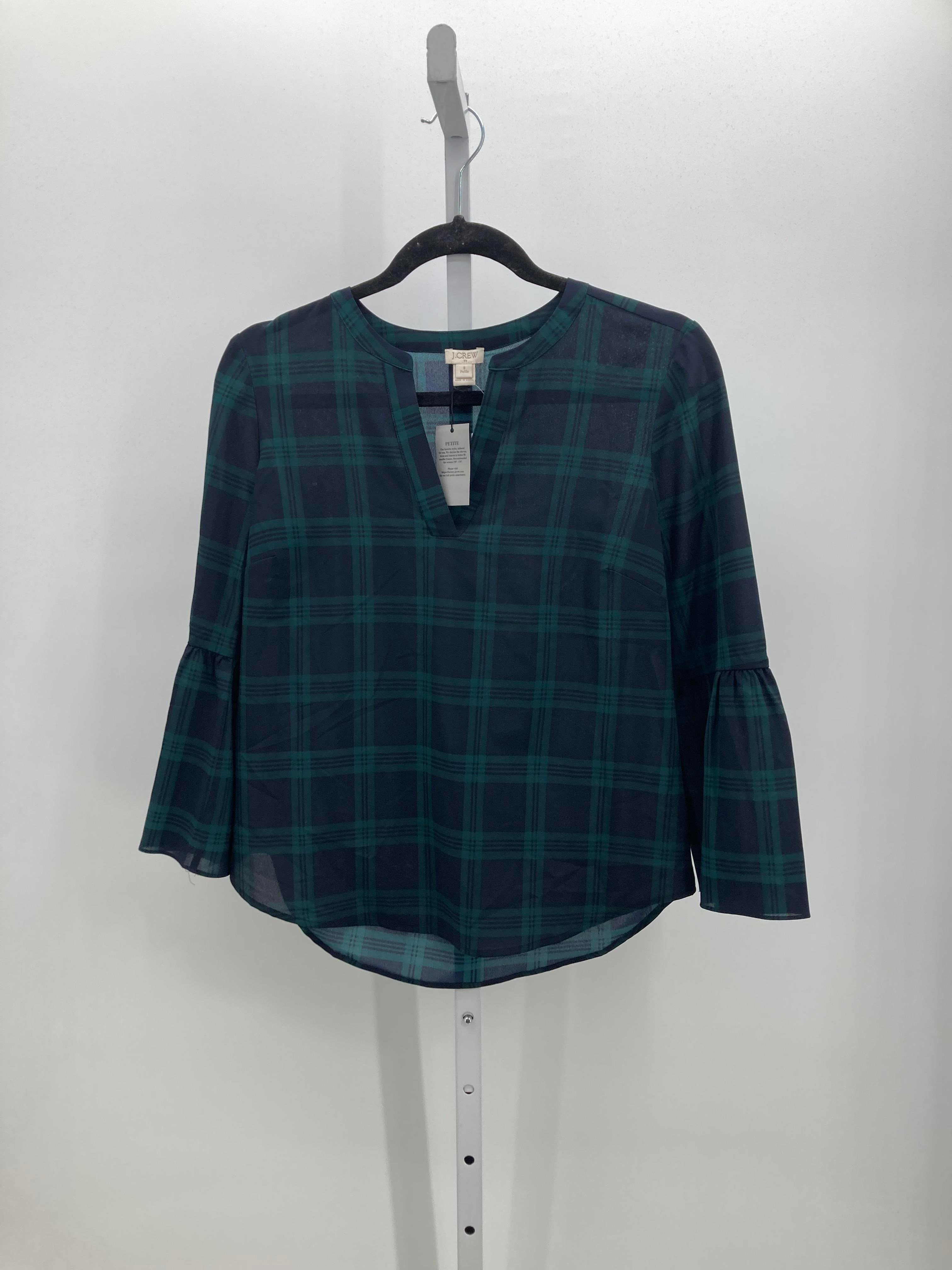 J. Crew Size Small Petite Petite 3/4 Sleeve Shirt