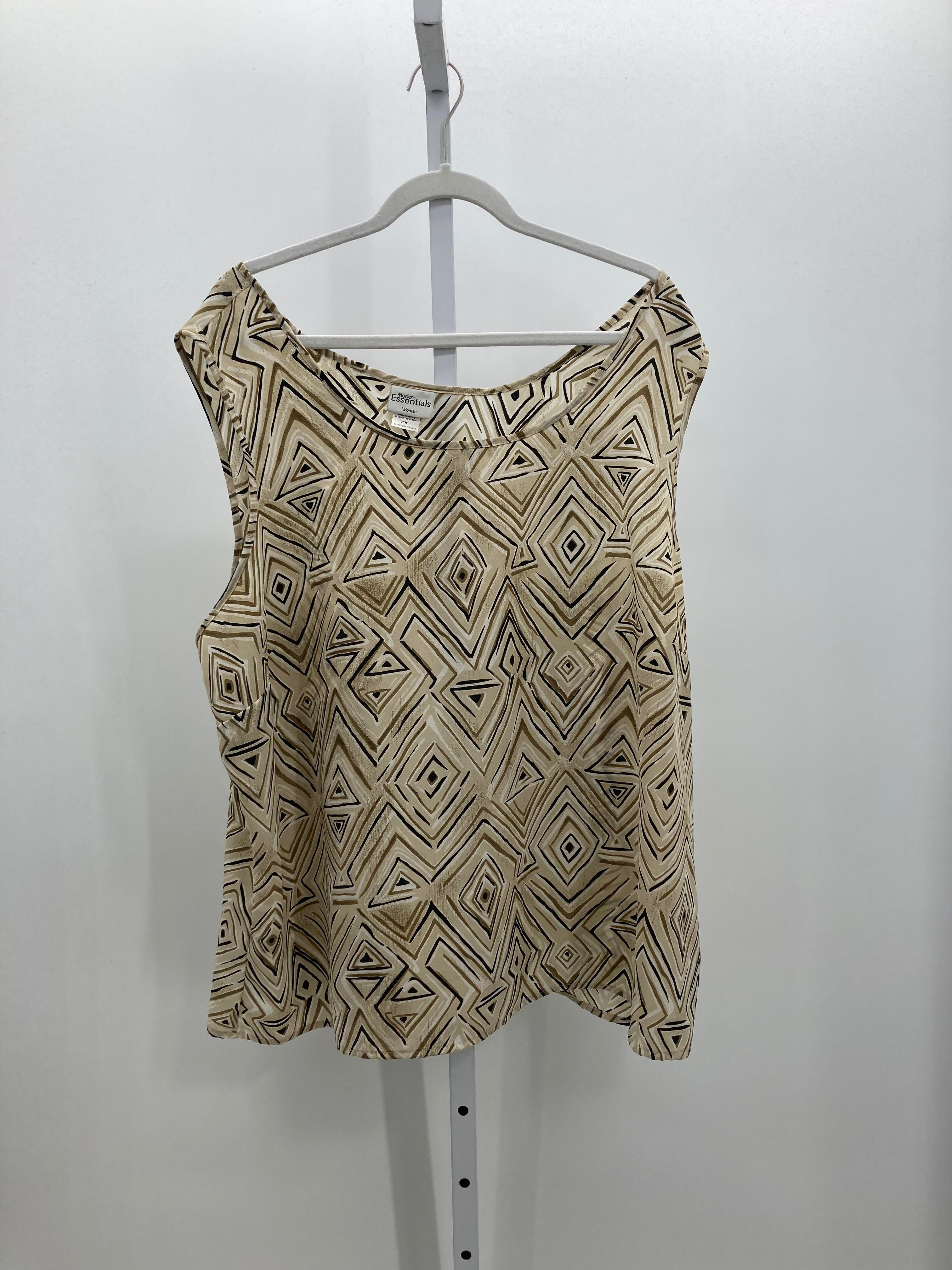 Modern Essentials Size 26 W Womens Sleeveless Shirt