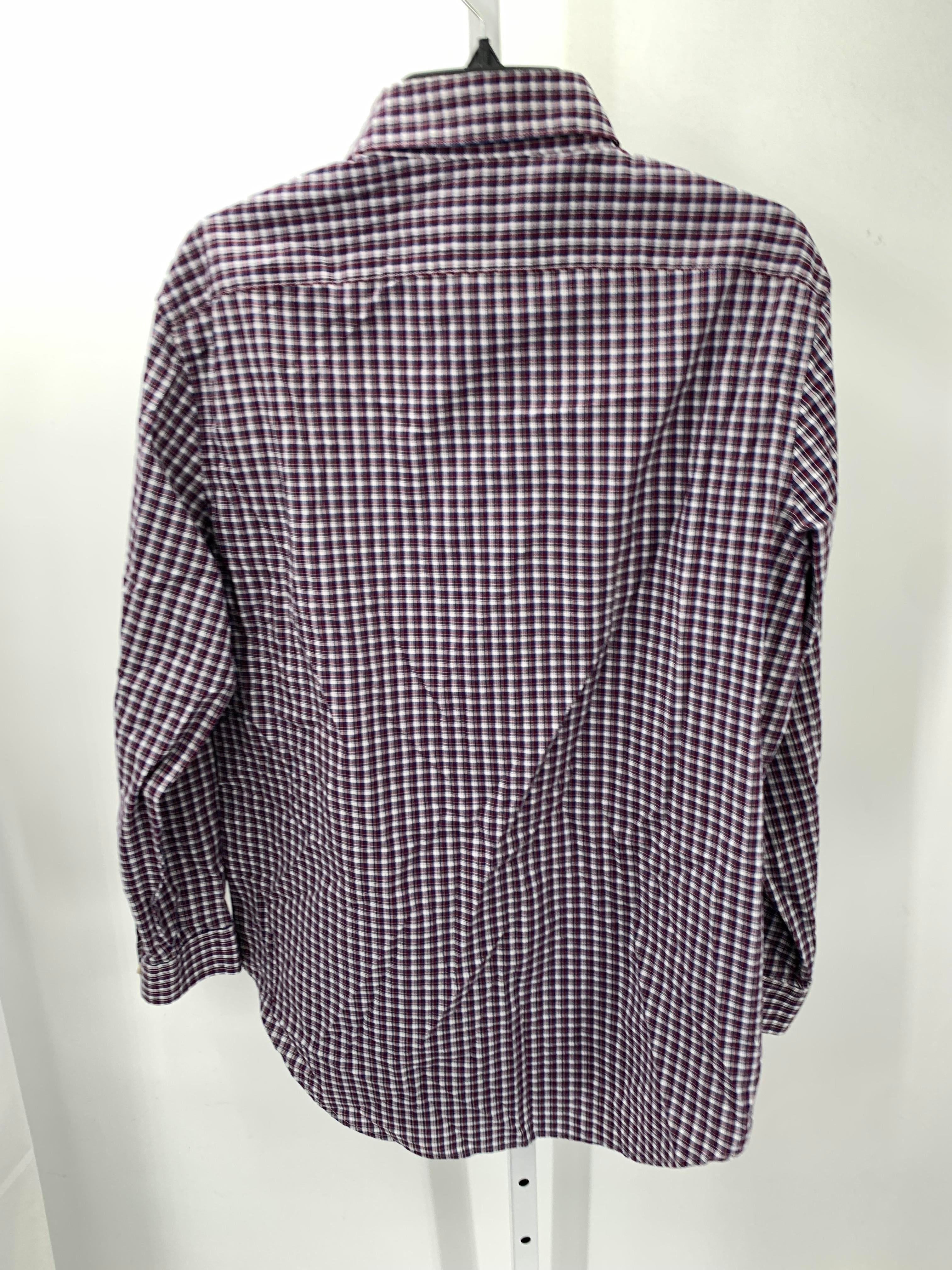 NAVY WHITE PLAID BTN DOWN