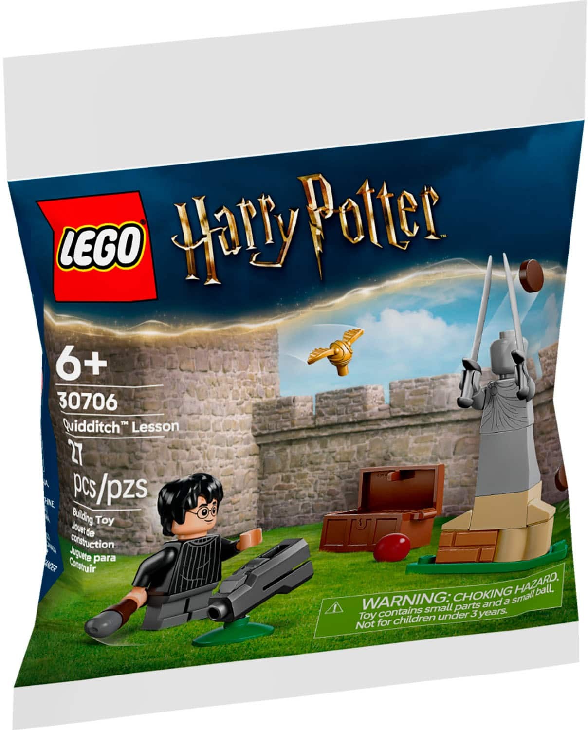 LEGO Harry Potter Quidditch Lesson - Includes Harry Potter Minifigure Snitch a