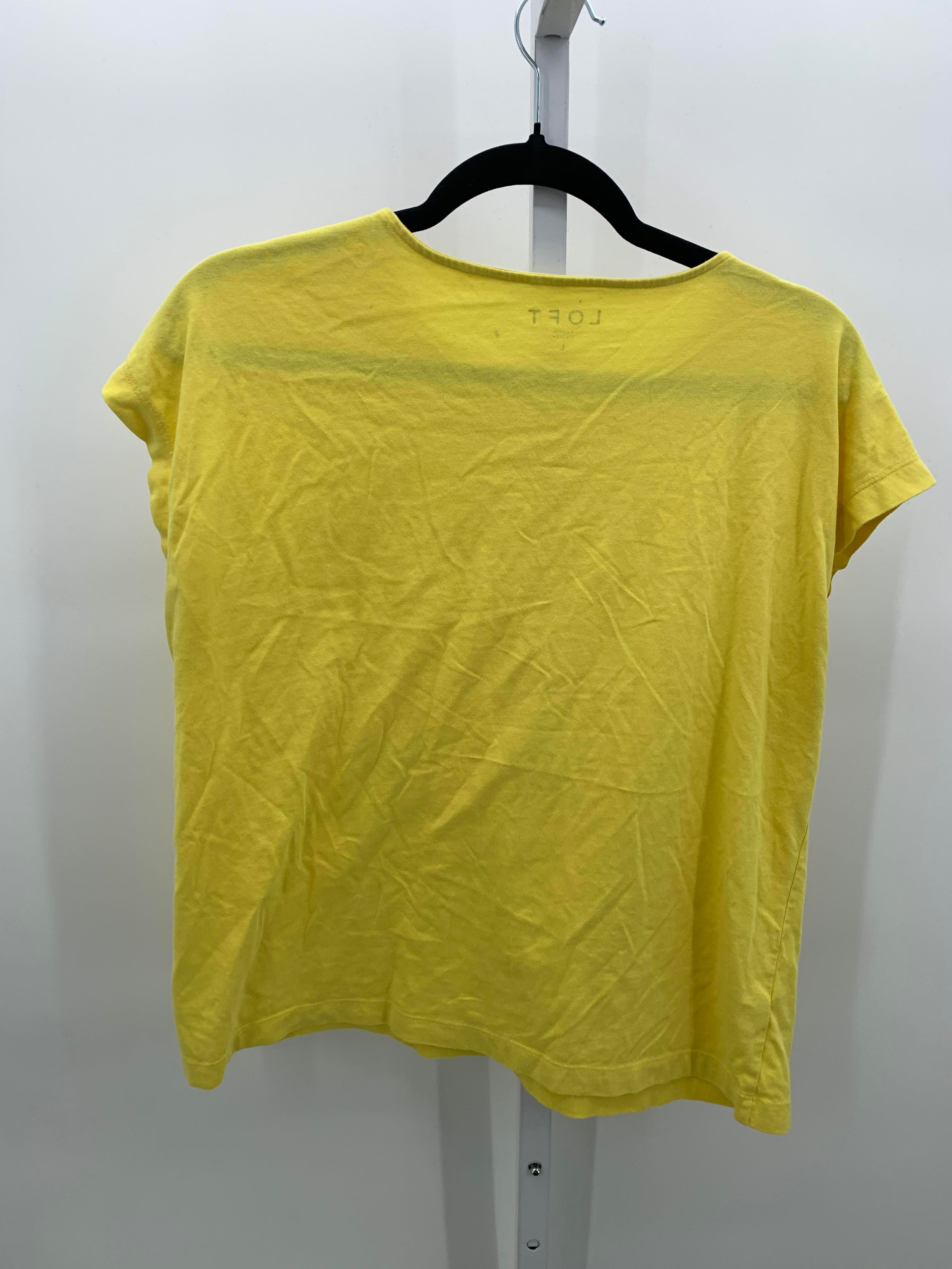 Loft Size Large Misses Short Sleeve Shirt