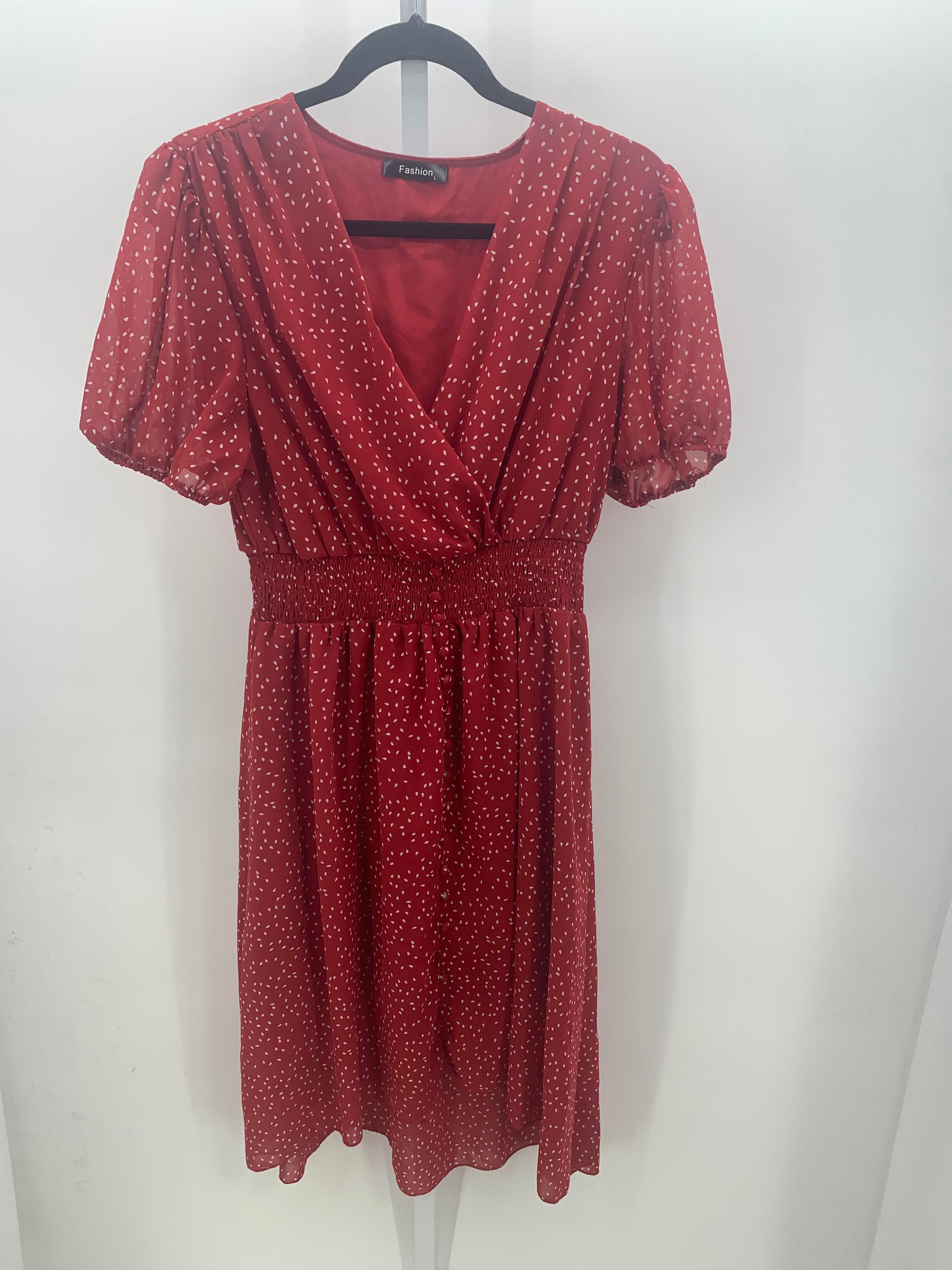Size Large Misses Short Sleeve Dress