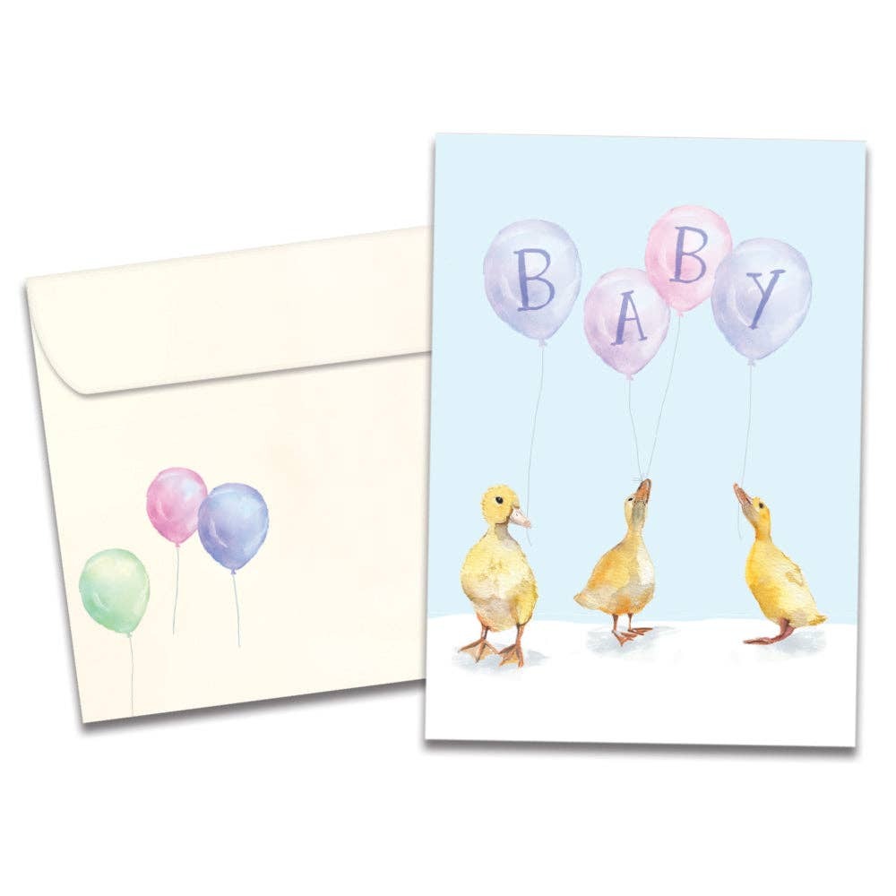 Baby Ducklings, New Baby Card