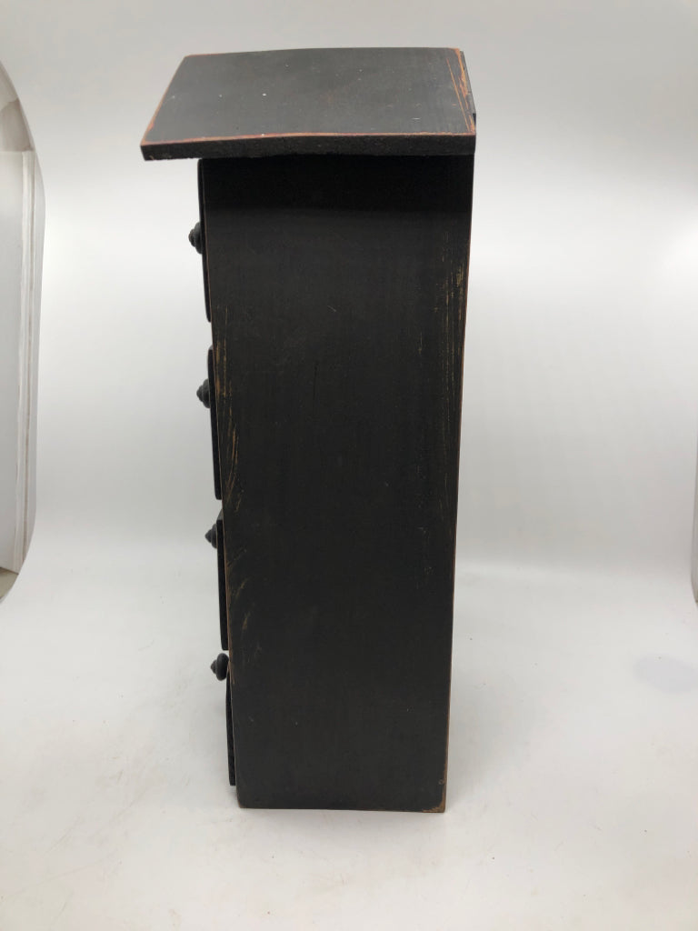 SM BLACK APOTHECARY CABINET.