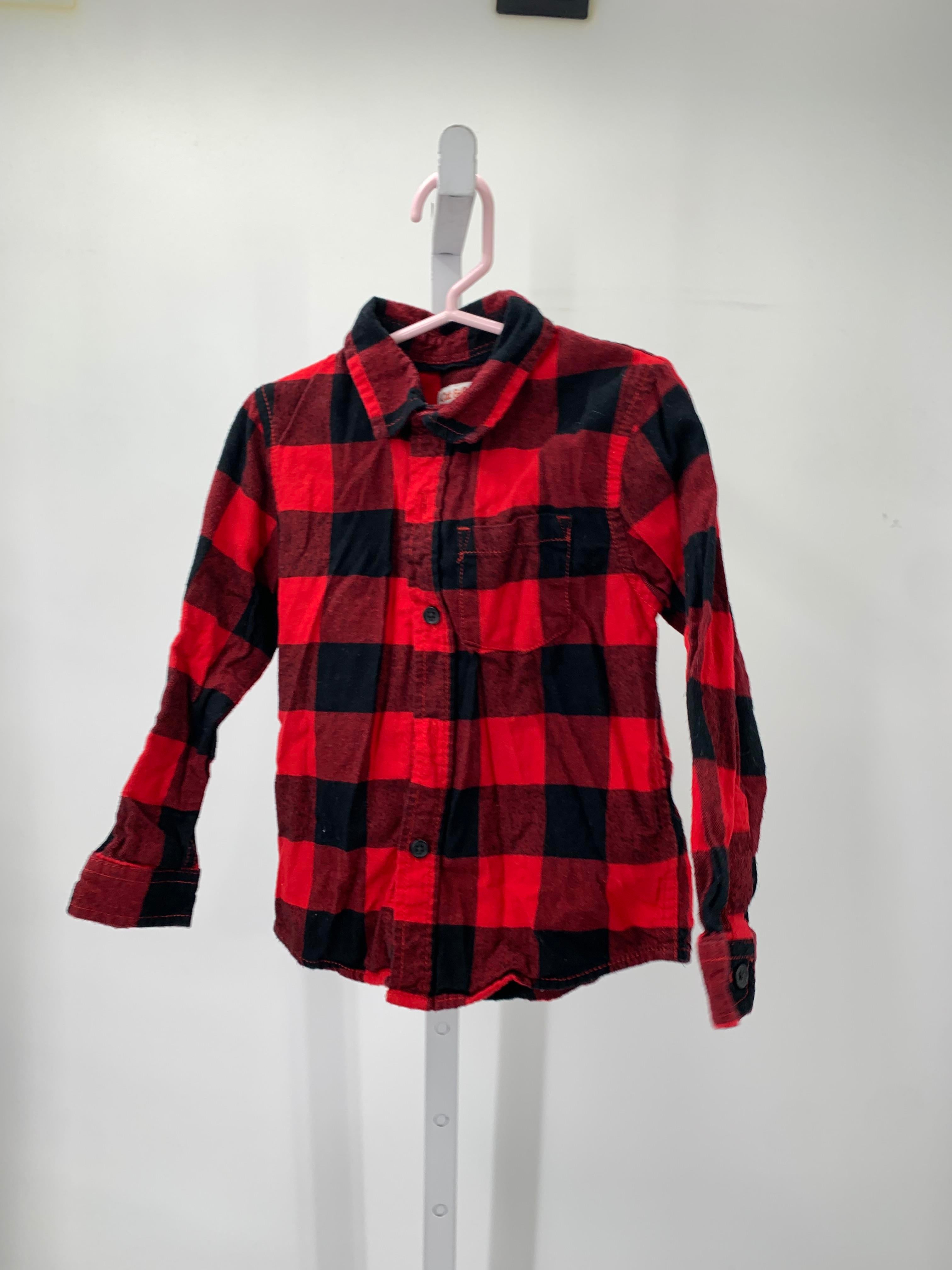 BLACK PLAID BTN DOWN