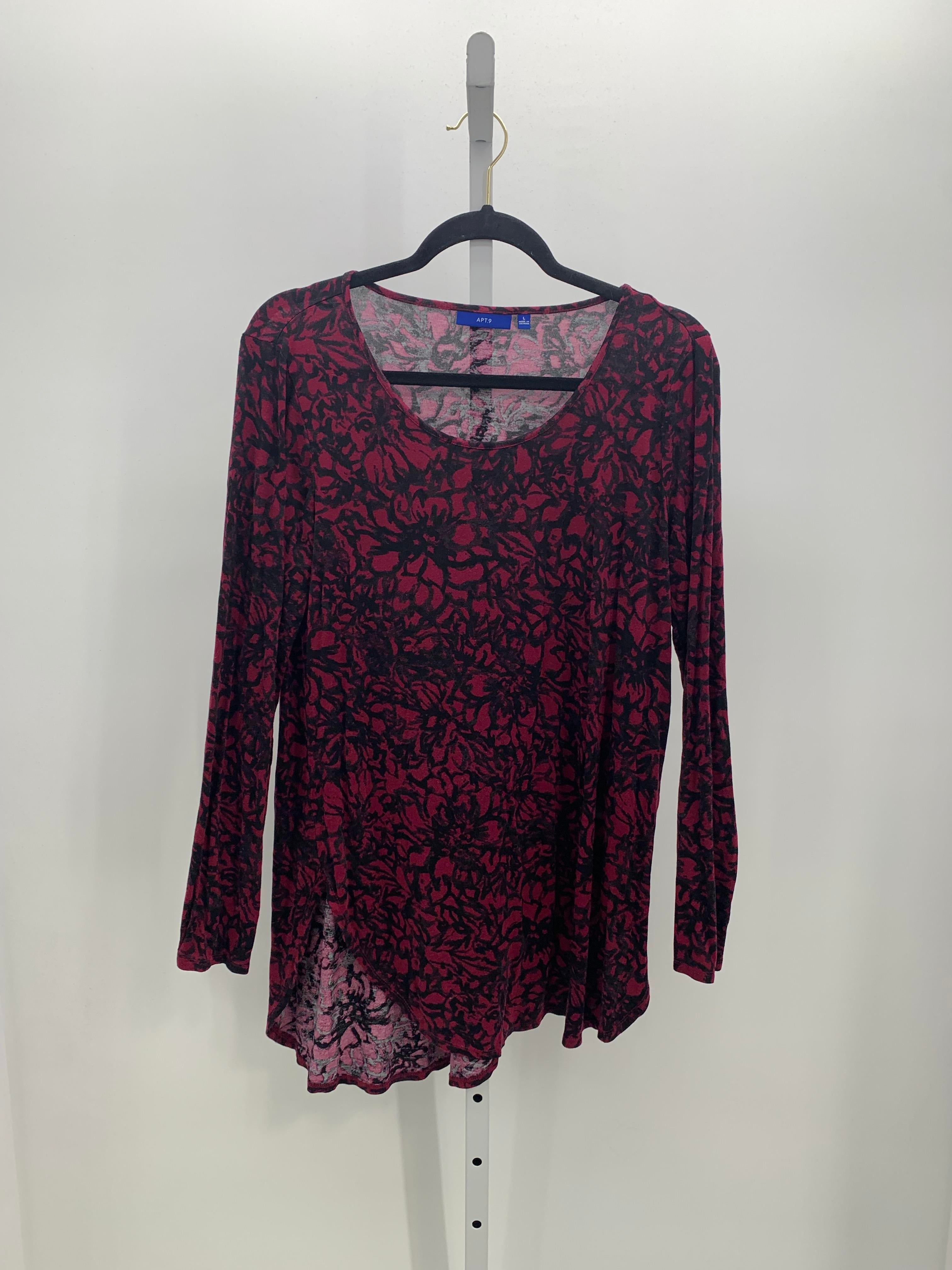 Apt. 9 Size Large Misses Long Sleeve Shirt