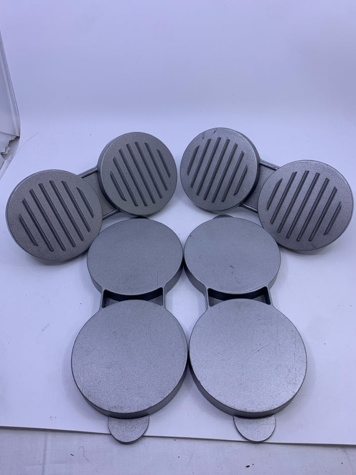 2PC NONSTICK DOUBLE BURGER PRESS.
