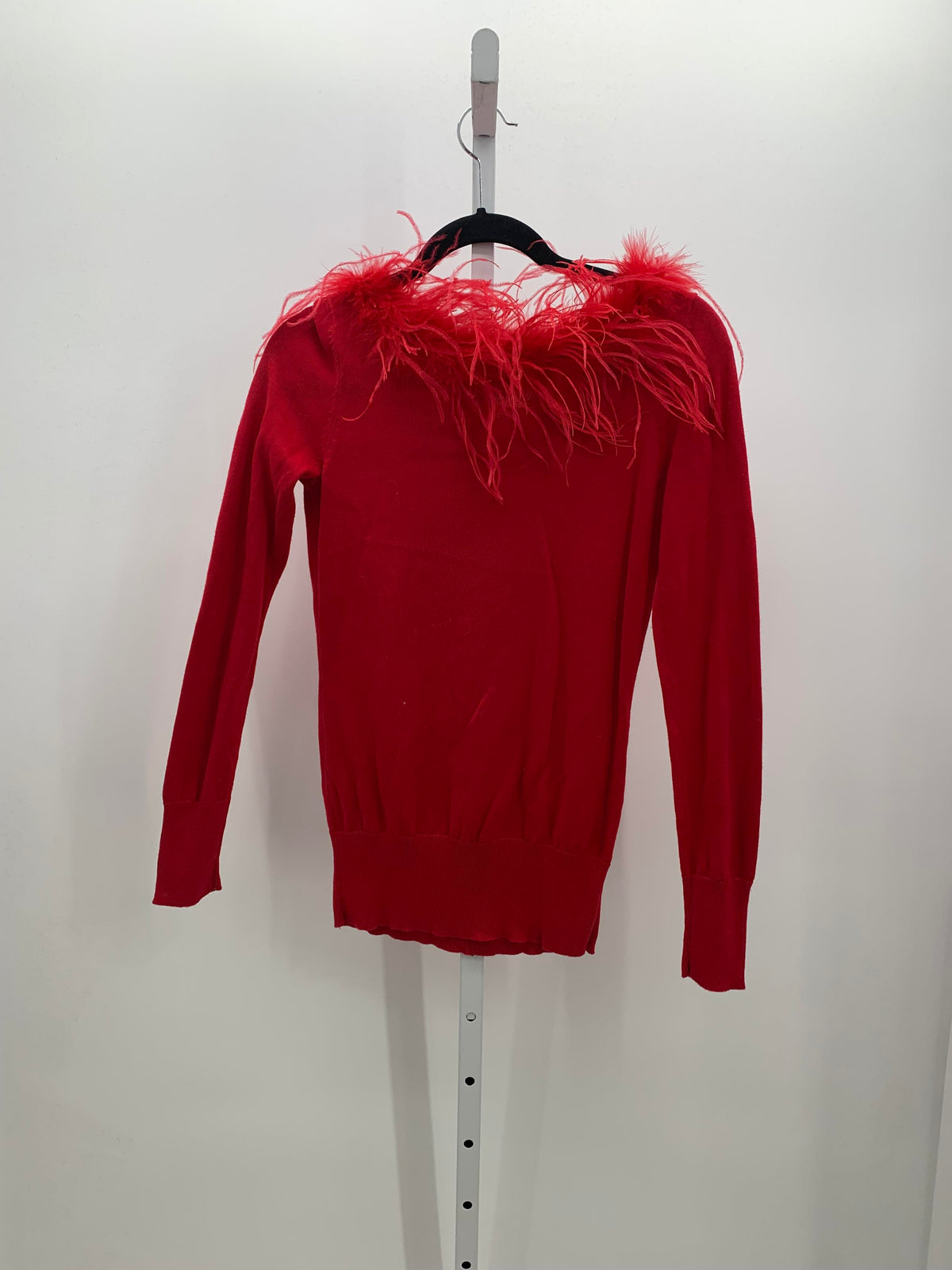 LONG SLV SWEATER FEATHERS SNOW FLAKE