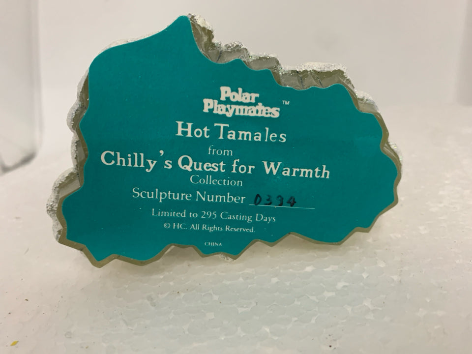 PENGUIN MAKING CHILI FOR POLAR BEAR POLAR PLAYMATES.