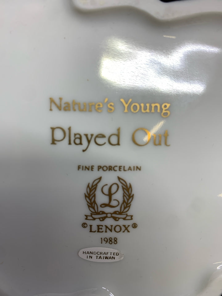 NIB LENOX BABY TIGERS NATURE'S YOUNG "PLAYED OUT".