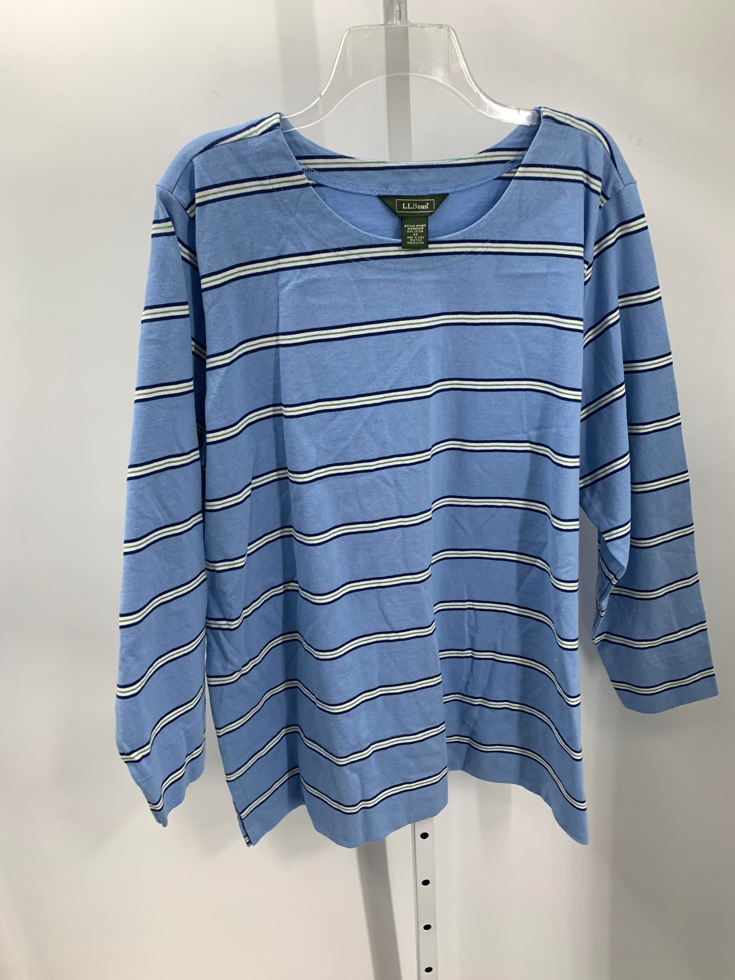 LL Bean Size 2X Womens Long Sleeve Shirt